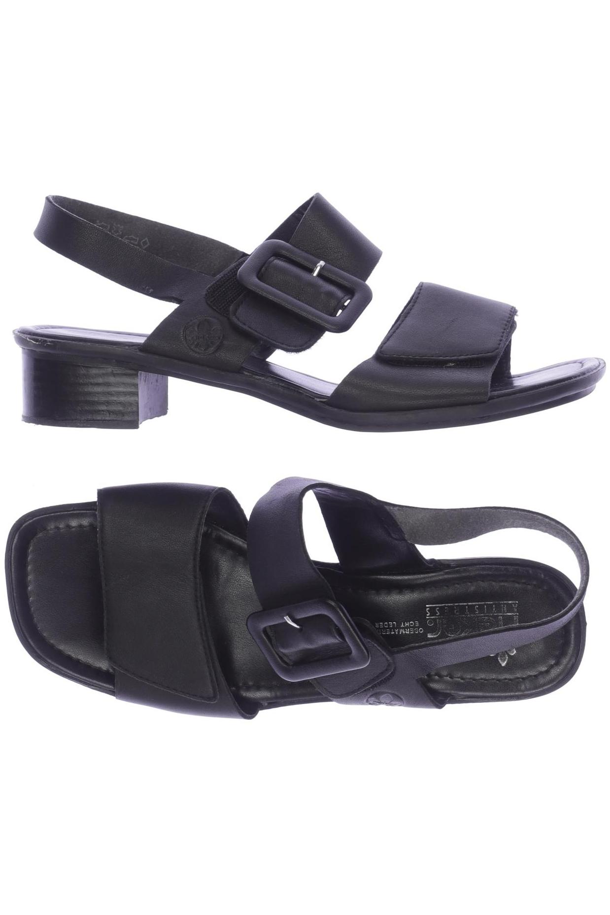 

Rieker Damen Sandale, schwarz, Gr. 40