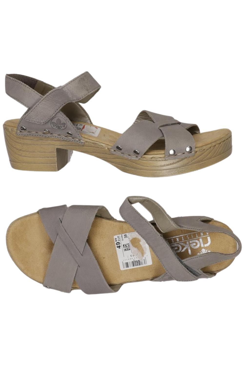 

Rieker Damen Sandale, grau, Gr. 39