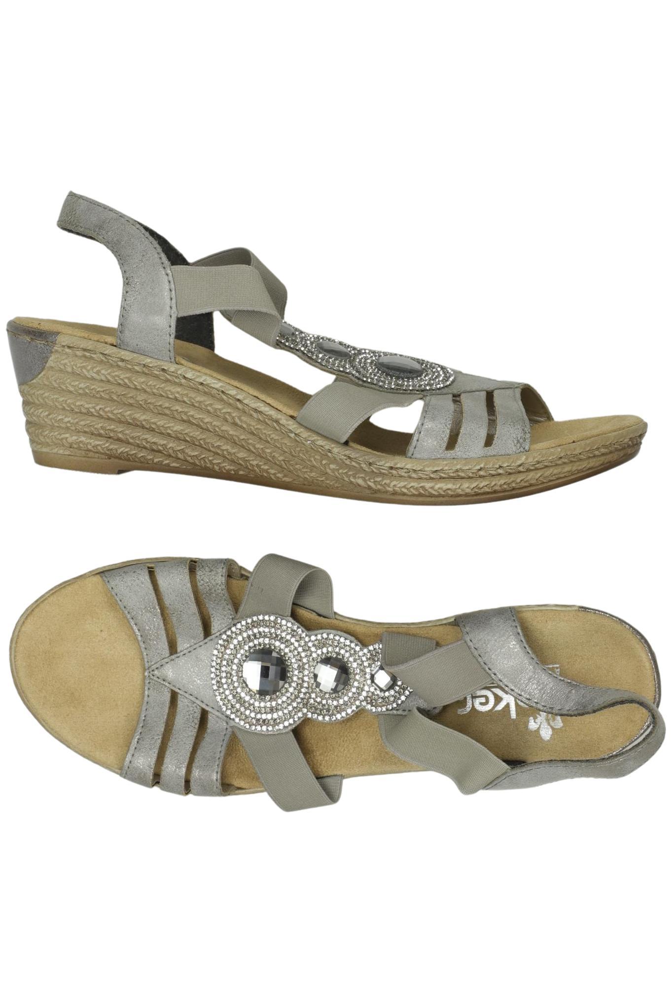 

Rieker Damen Sandale, grau, Gr. 38