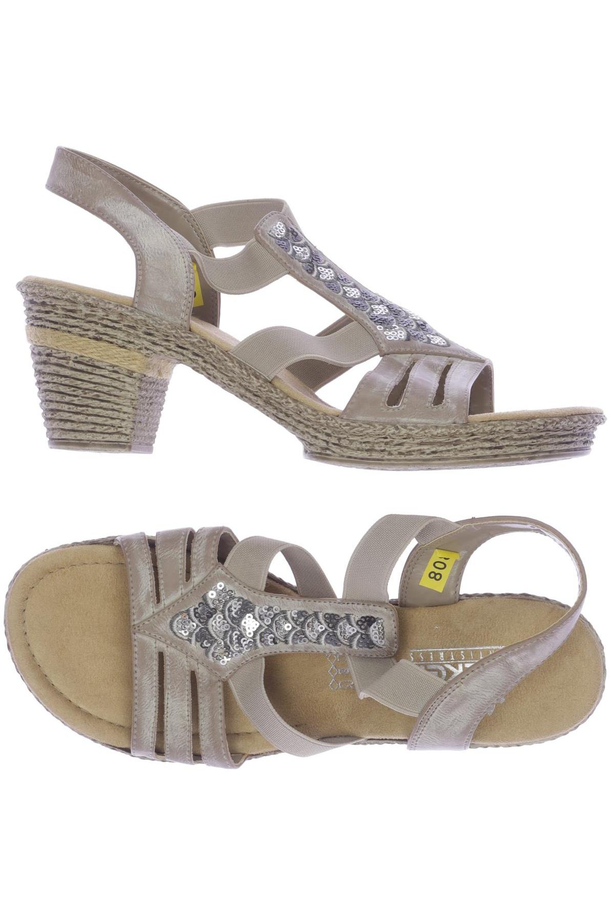 

Rieker Damen Sandale, beige, Gr. 40