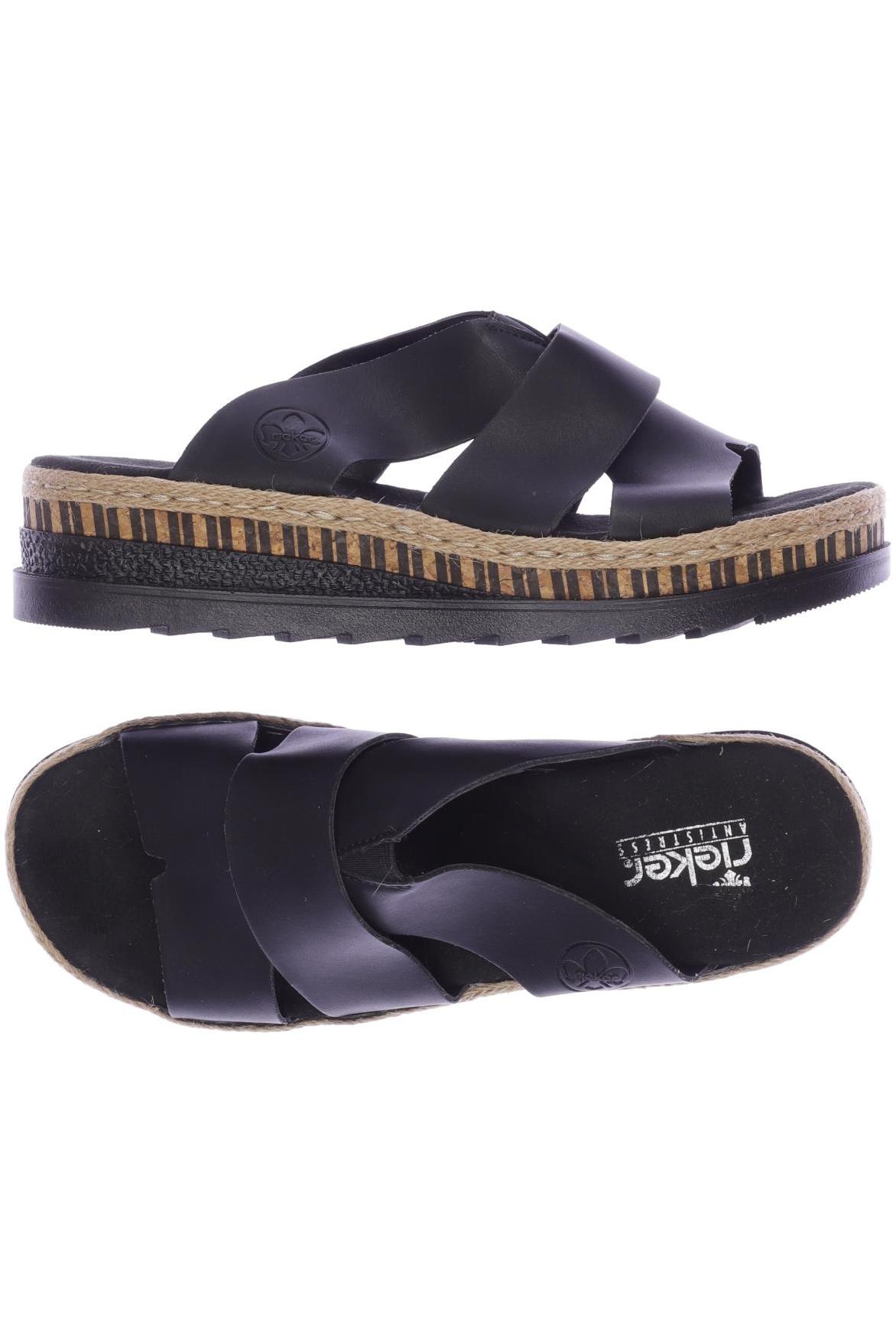 

Rieker Damen Sandale, schwarz, Gr. 40