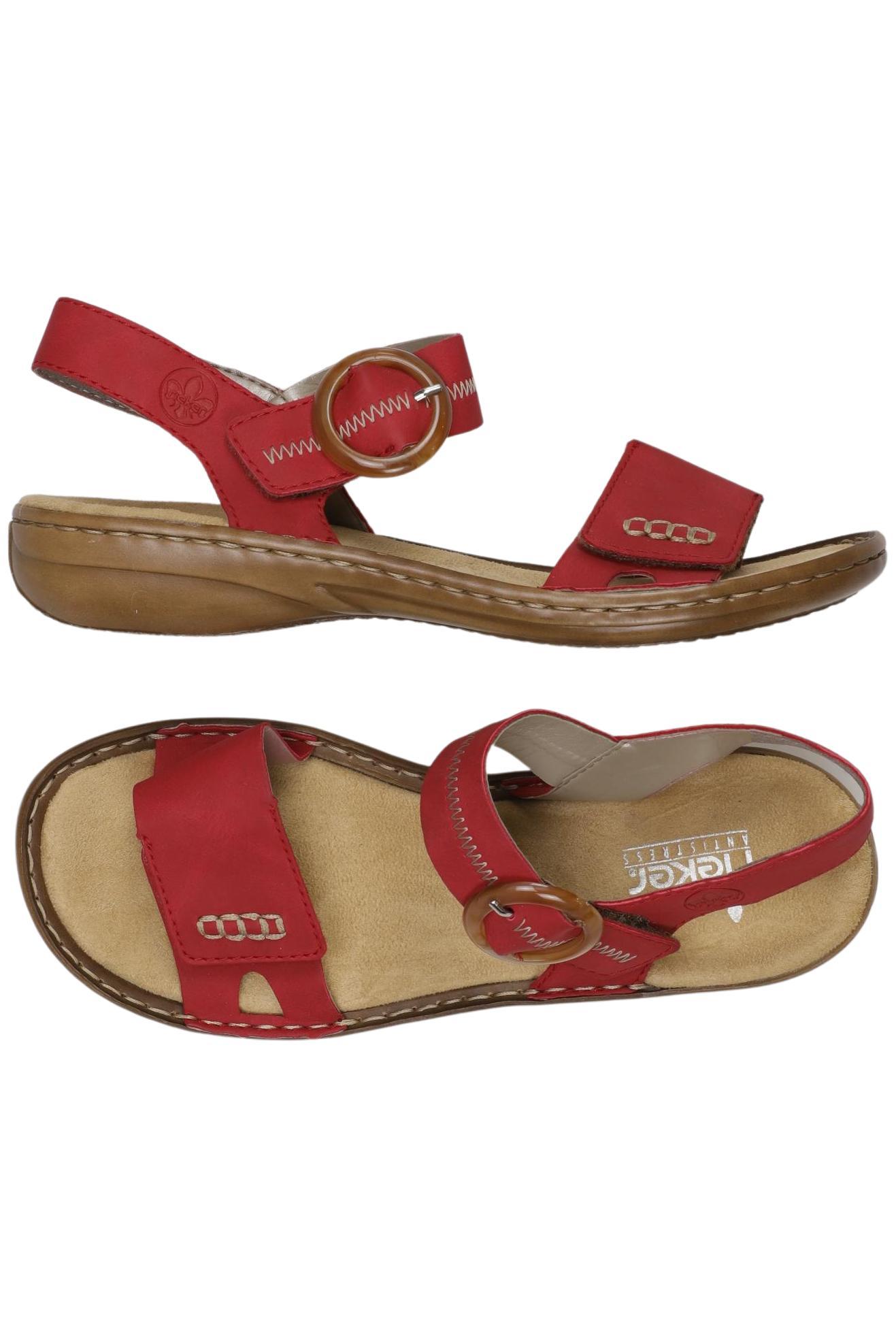 

Rieker Damen Sandale, rot, Gr. 40