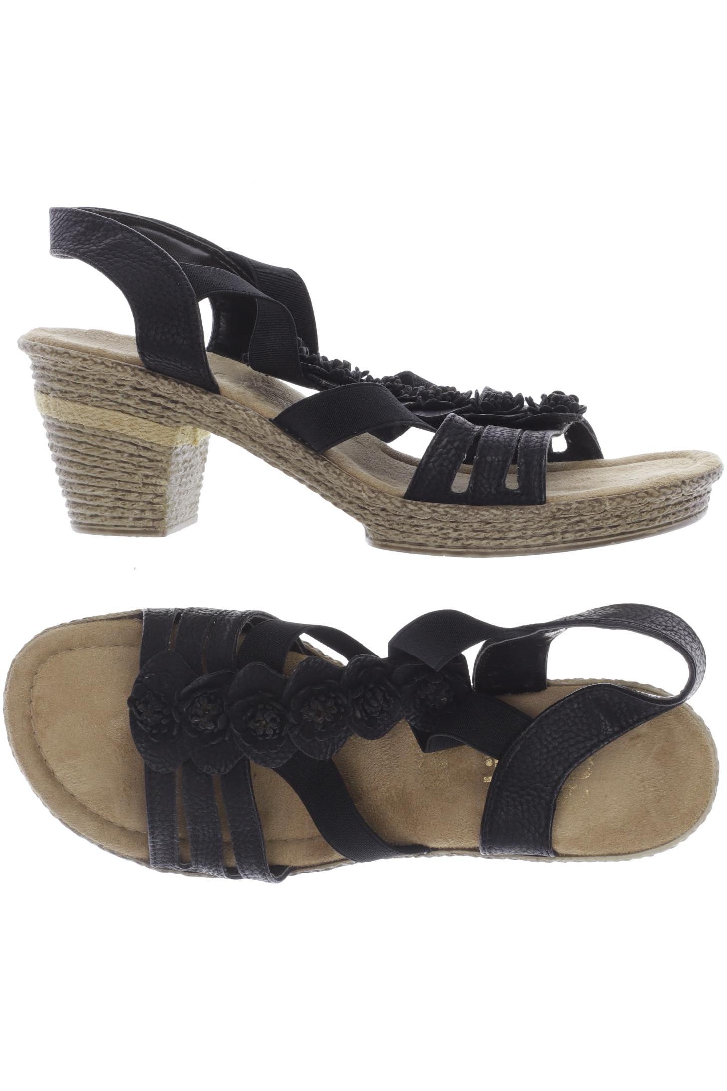 

Rieker Damen Sandale, schwarz, Gr. 41