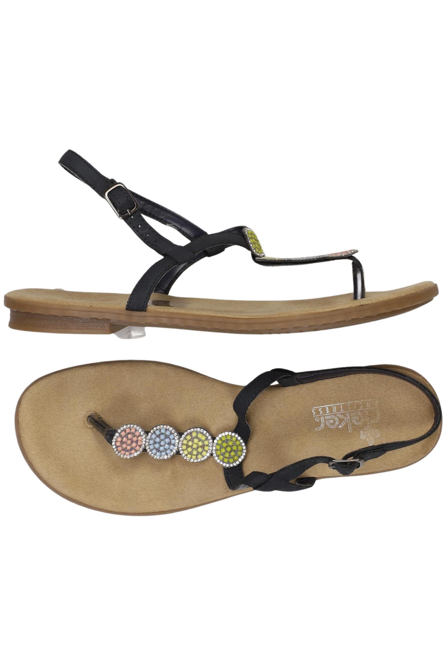 

Rieker Damen Sandale, schwarz, Gr. 39