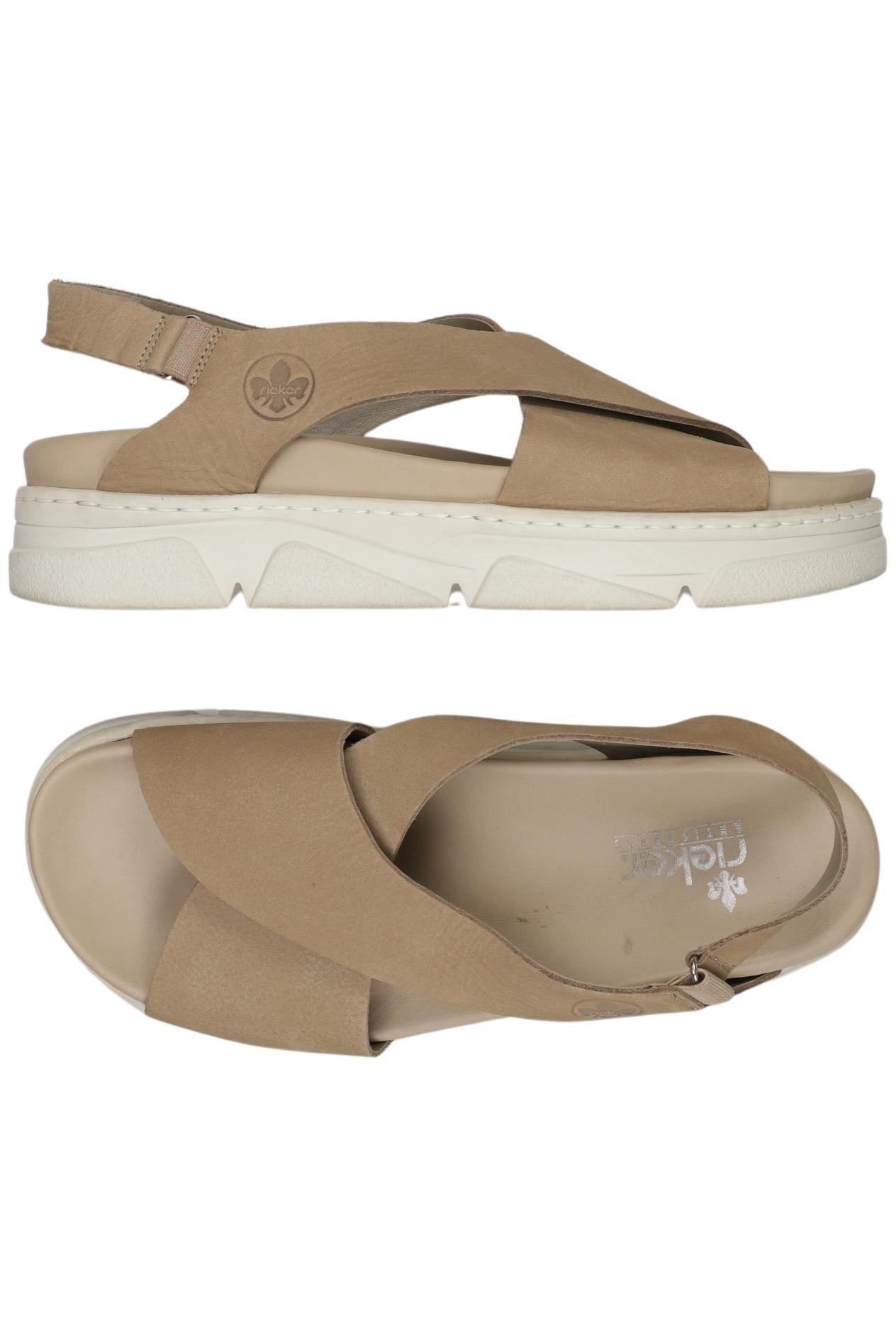 

Rieker Damen Sandale, beige, Gr. 40