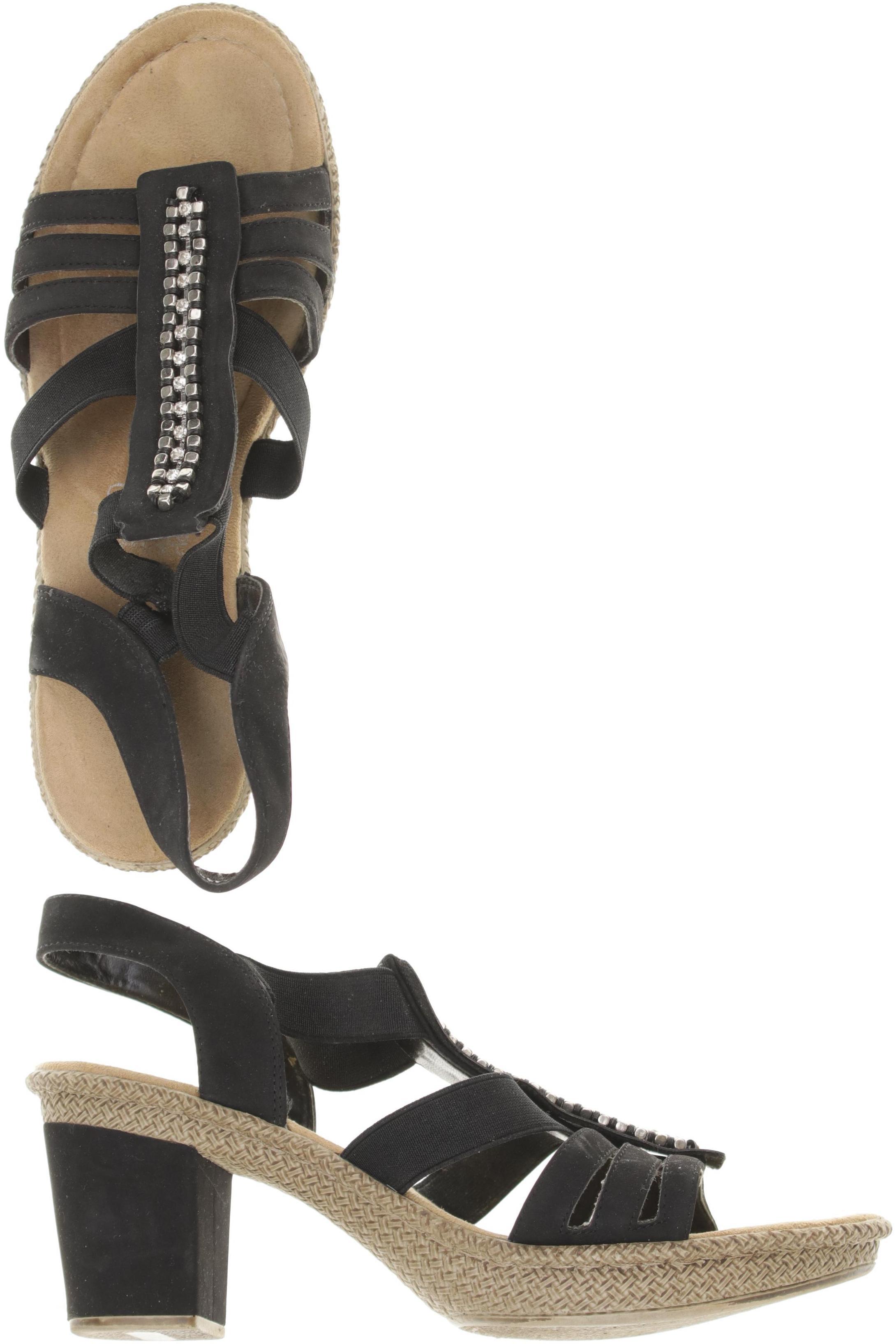 

Rieker Damen Sandale, schwarz, Gr. 39