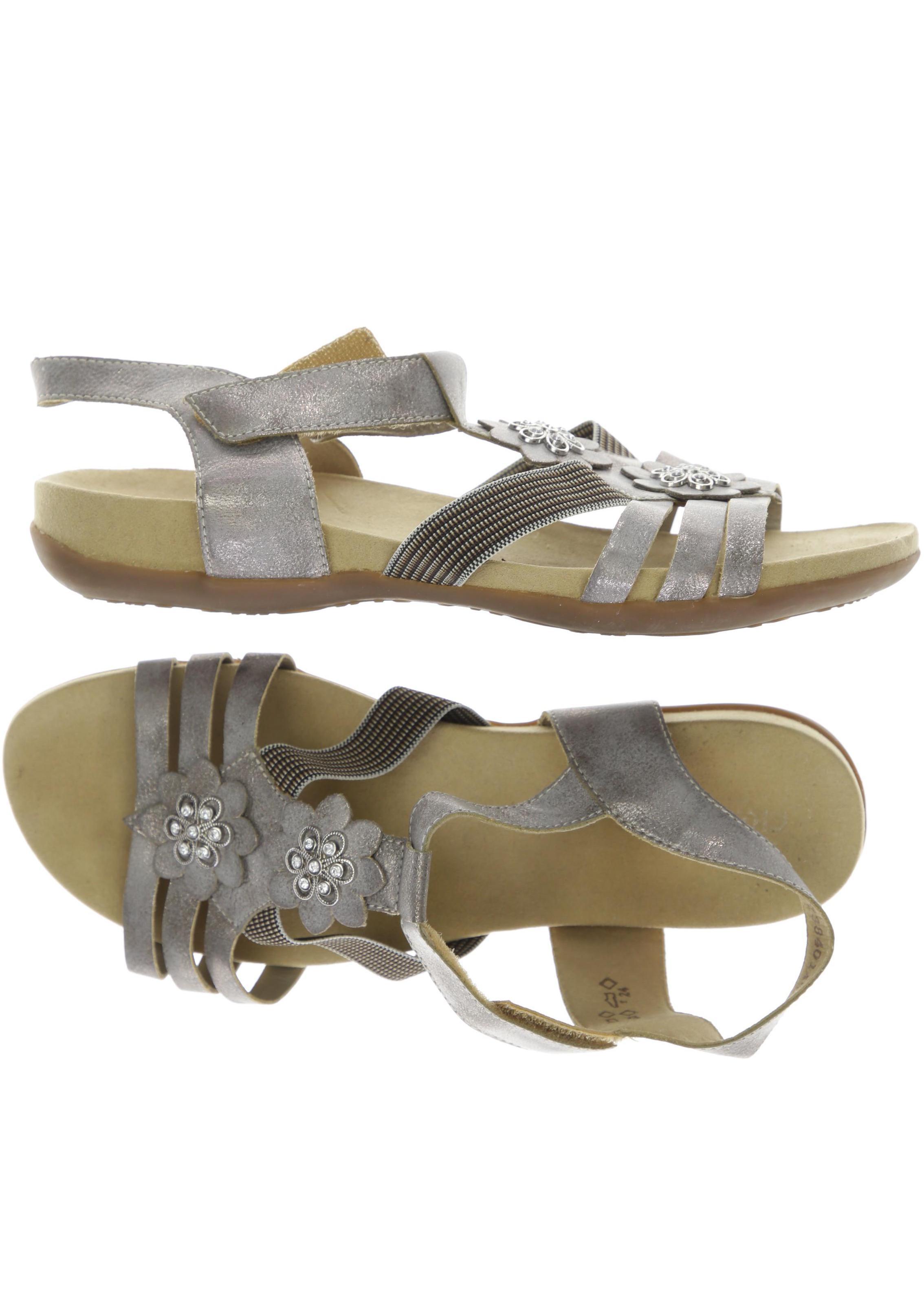 

Rieker Damen Sandale, silber, Gr. 39