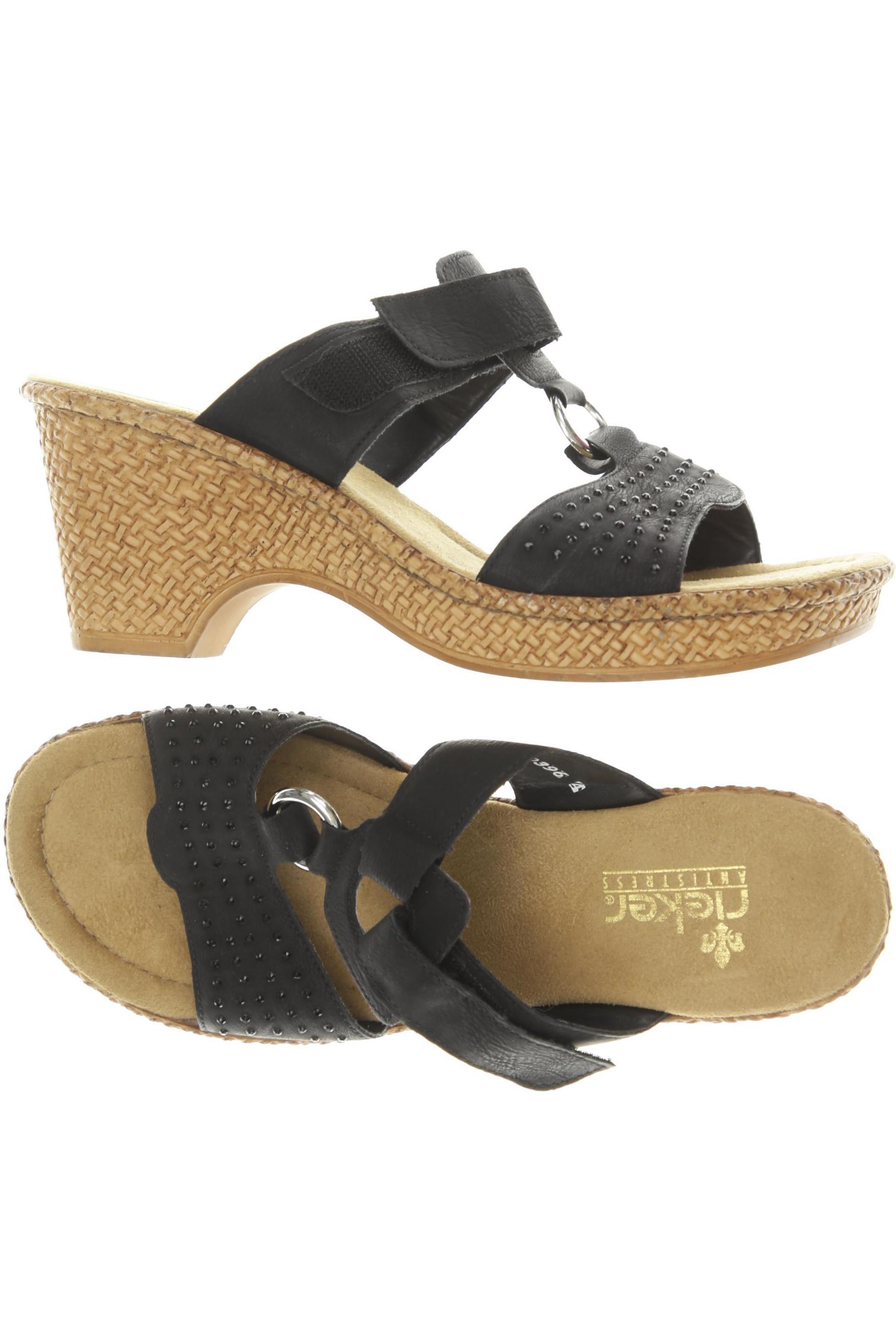 

Rieker Damen Sandale, schwarz, Gr. 40