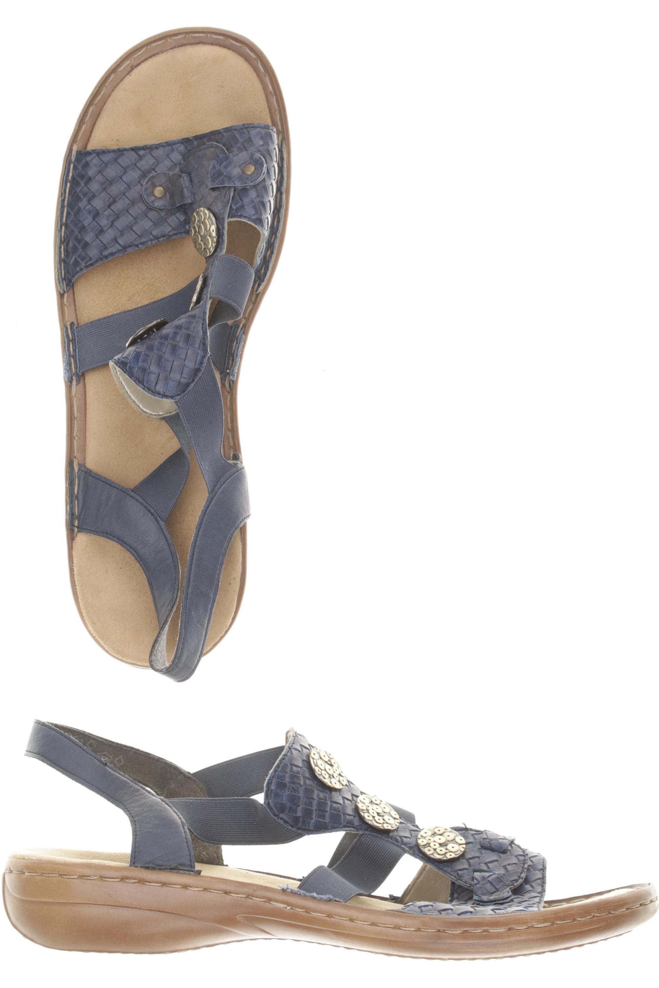 

Rieker Damen Sandale, blau, Gr. 4.5