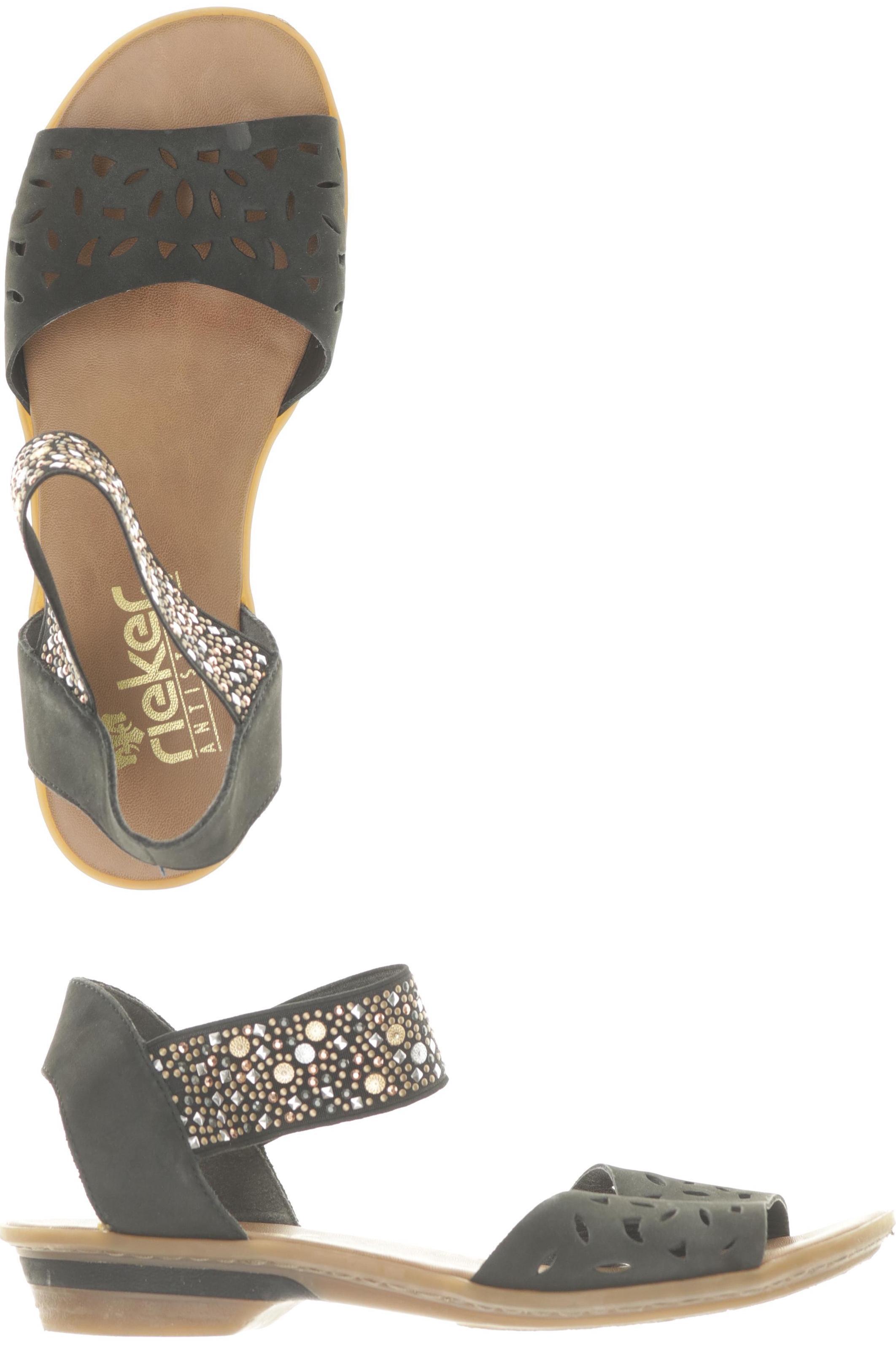 

Rieker Damen Sandale, schwarz, Gr. 38