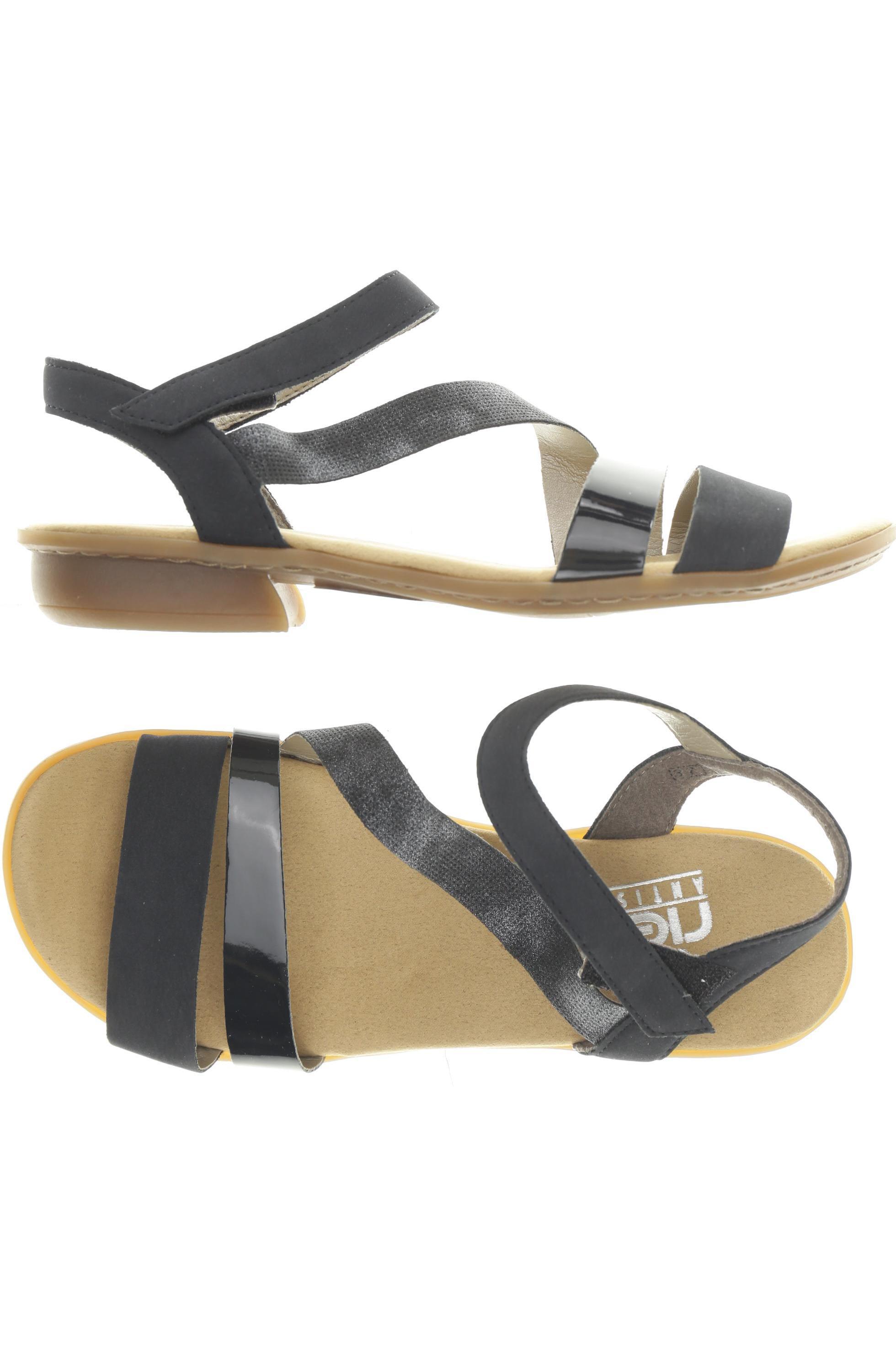 

Rieker Damen Sandale, schwarz, Gr. 37