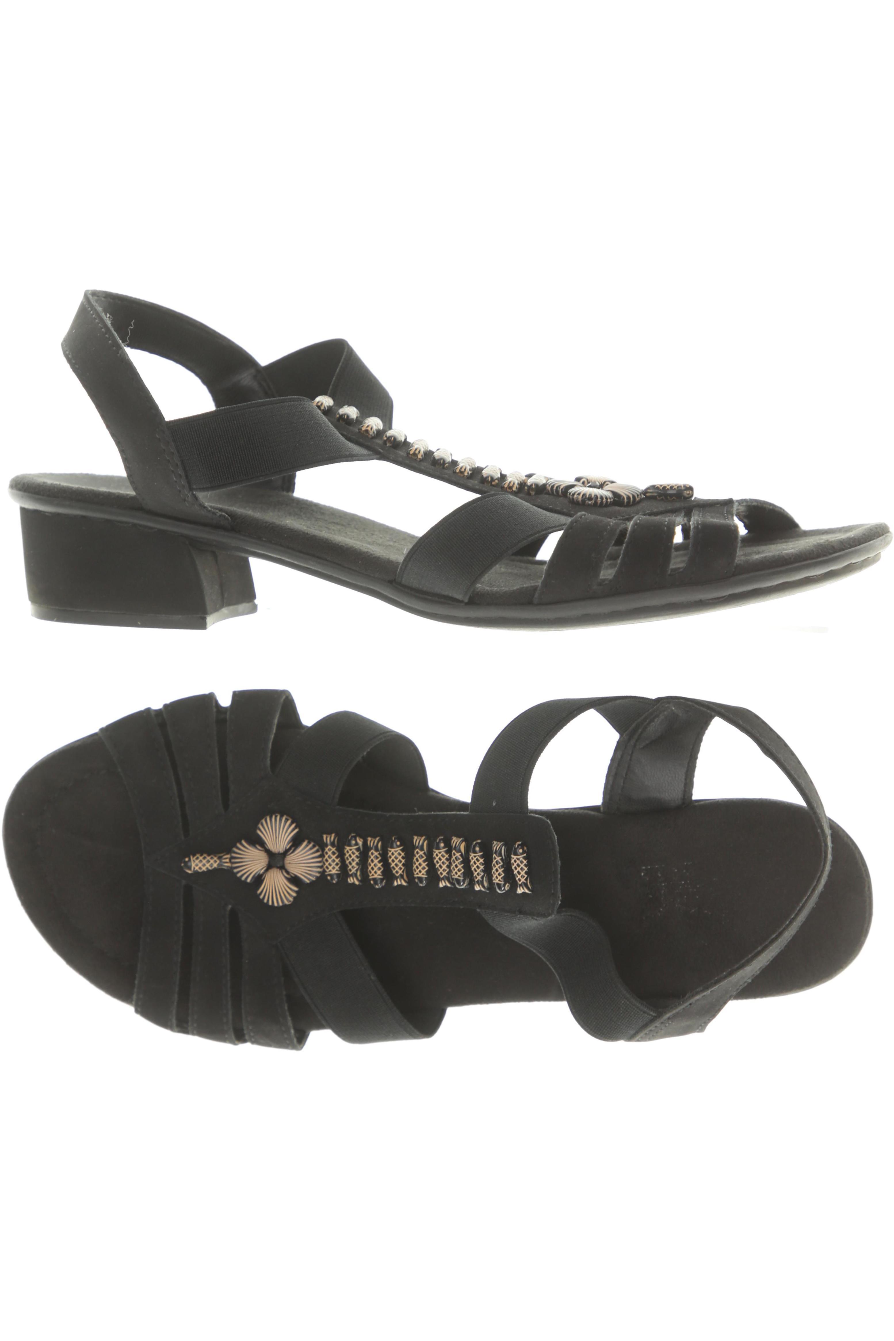 

Rieker Damen Sandale, schwarz, Gr. 38
