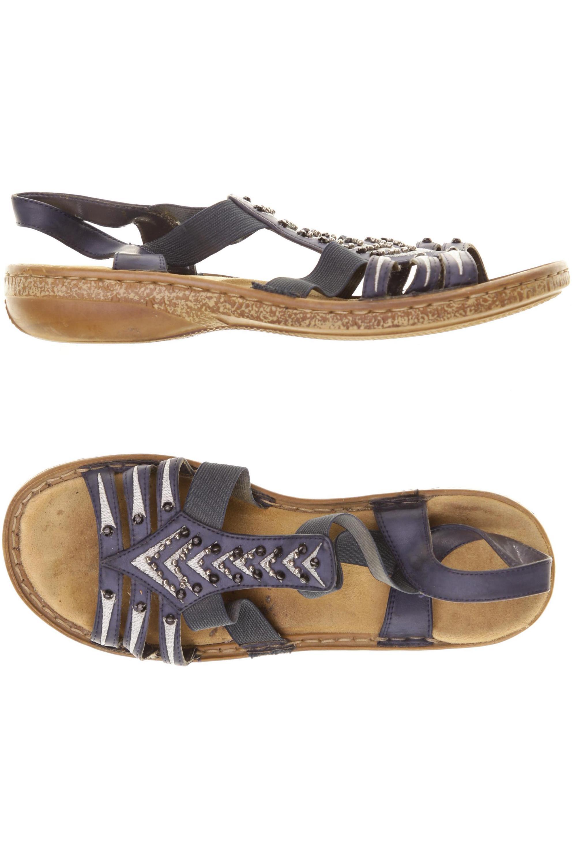 

Rieker Damen Sandale, blau, Gr. 39