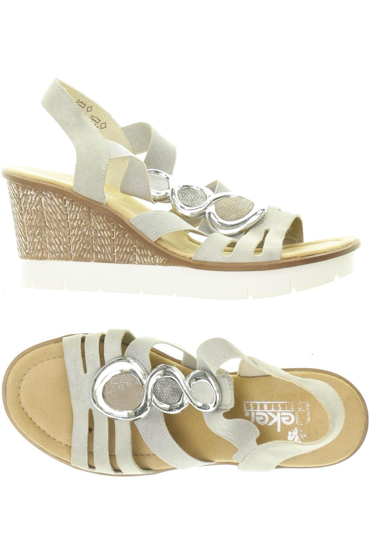 

Rieker Damen Sandale, silber, Gr. 36