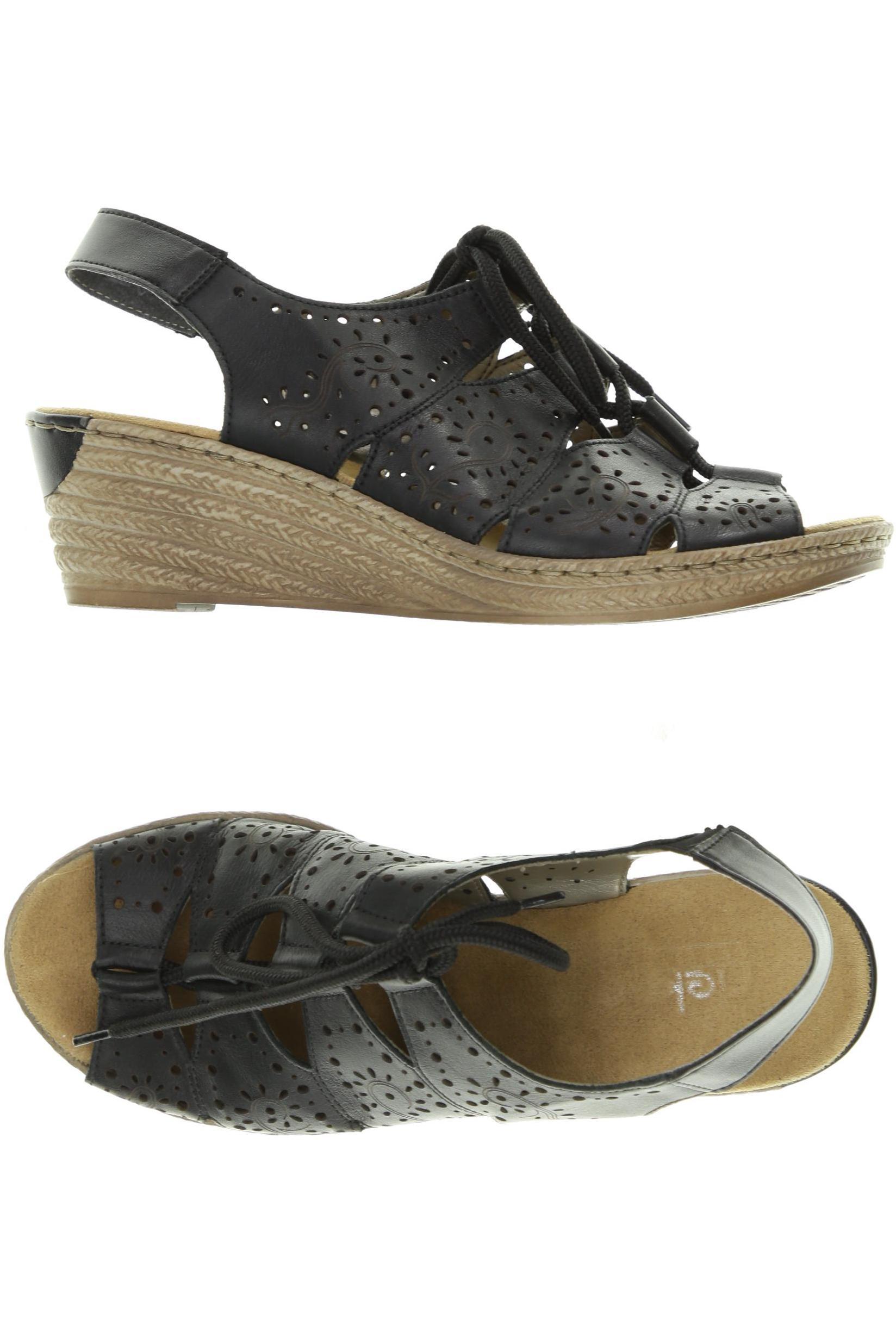 

Rieker Damen Sandale, schwarz, Gr. 37