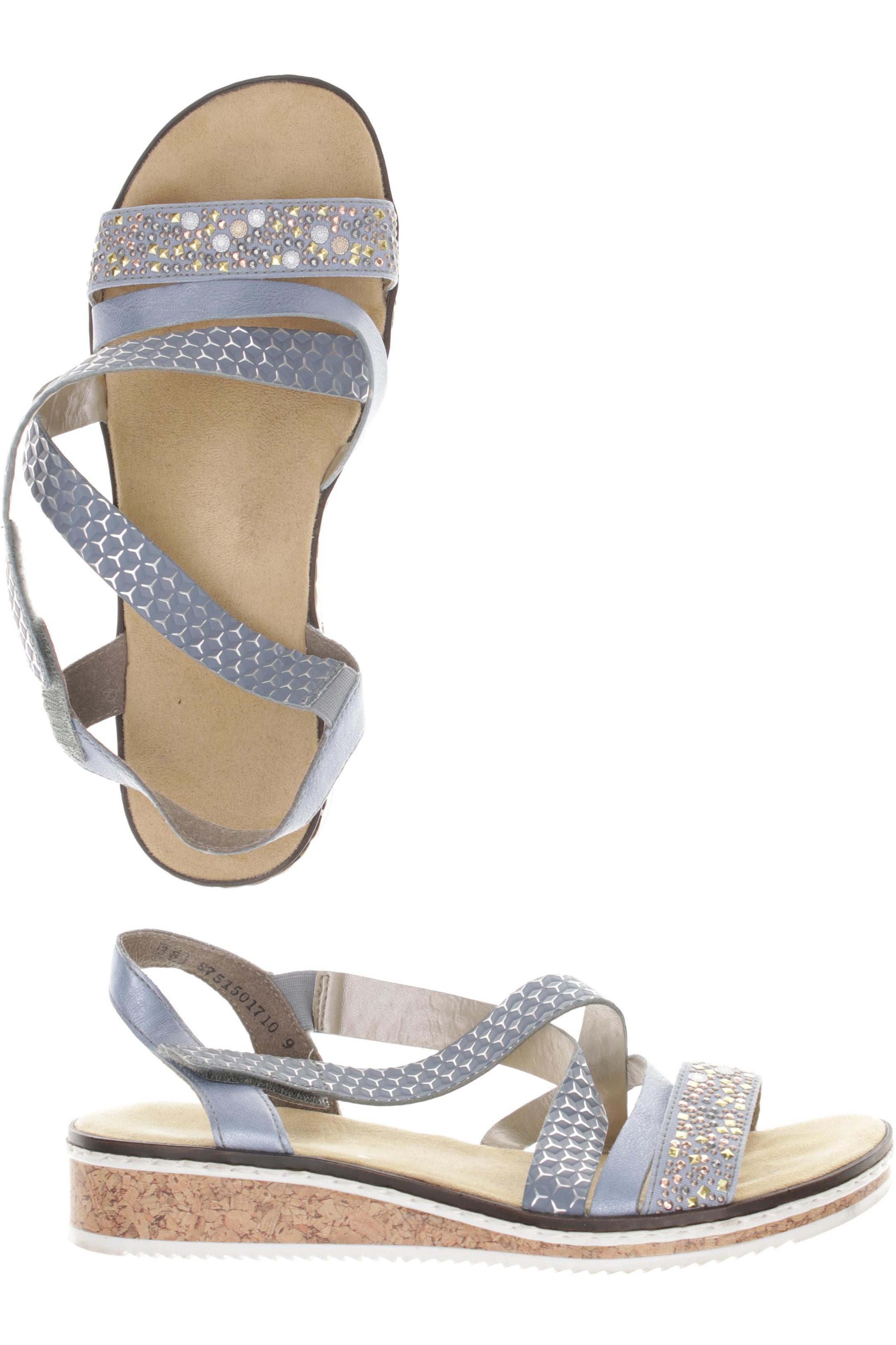 

Rieker Damen Sandale, blau, Gr. 38