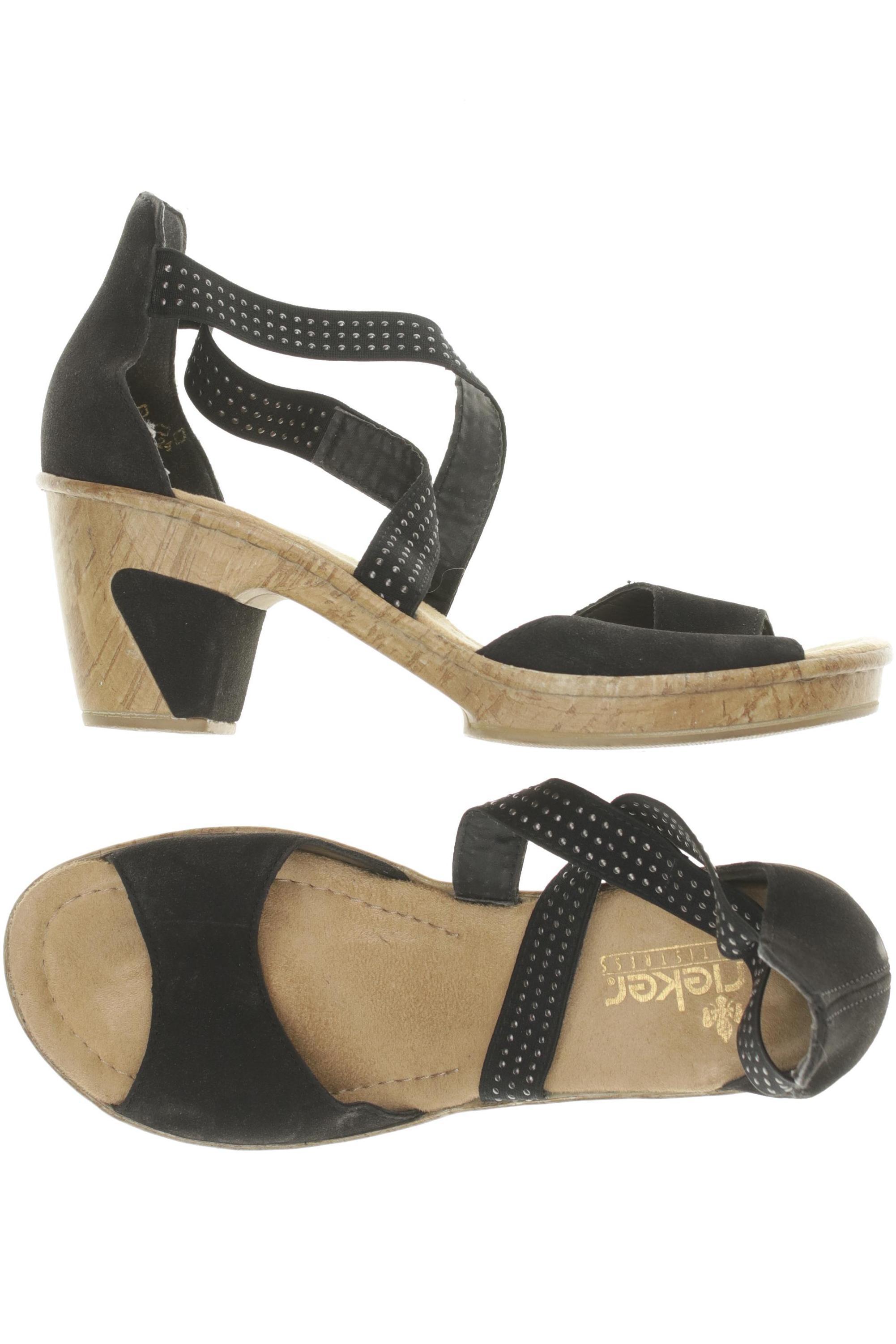 

Rieker Damen Sandale, schwarz, Gr. 39