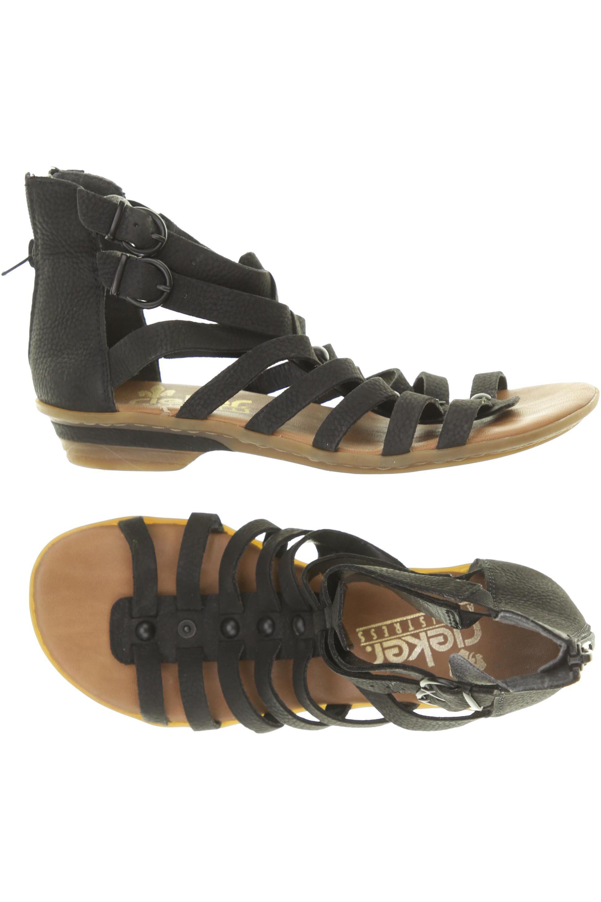 

Rieker Damen Sandale, schwarz, Gr. 37