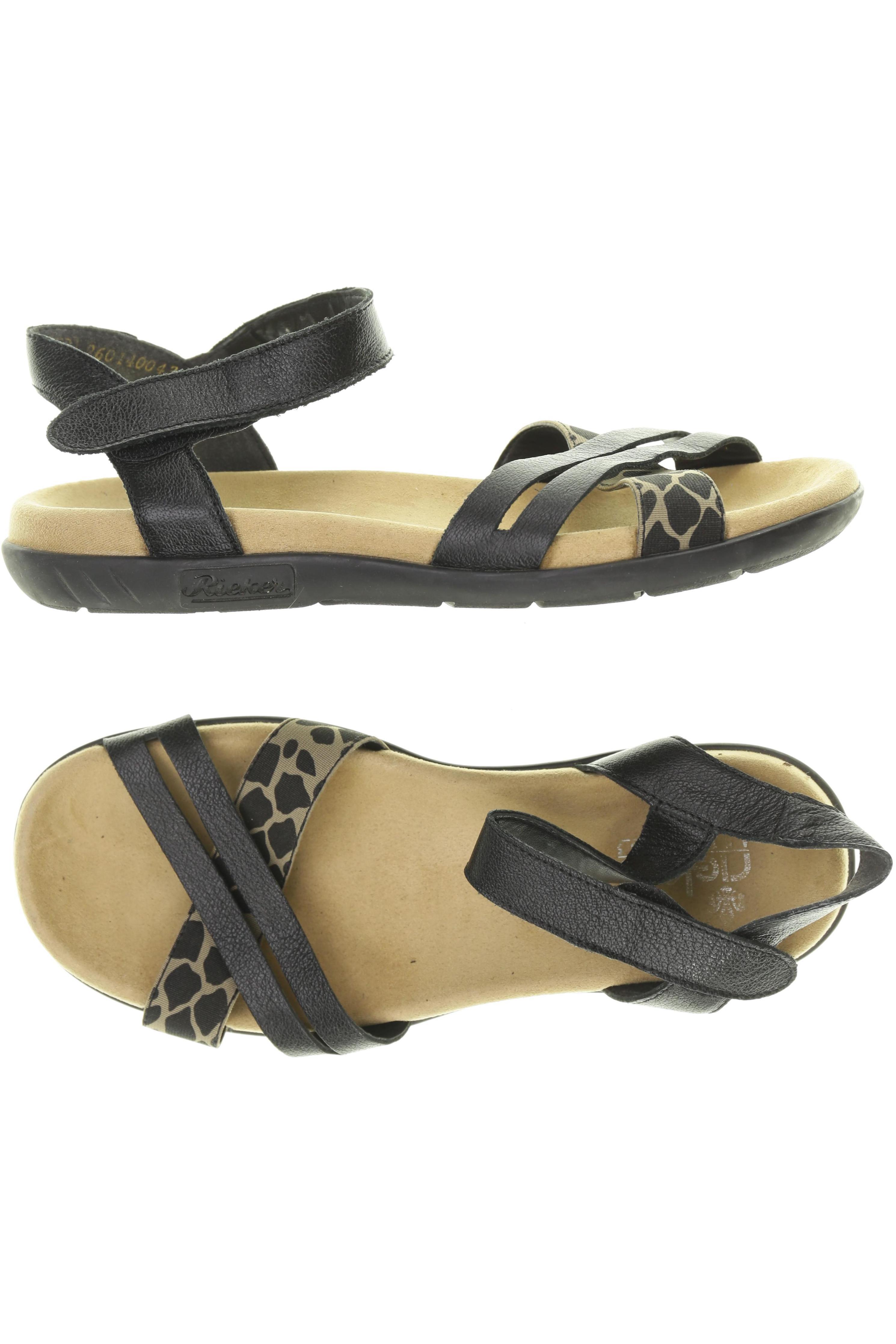 

Rieker Damen Sandale, schwarz, Gr. 38