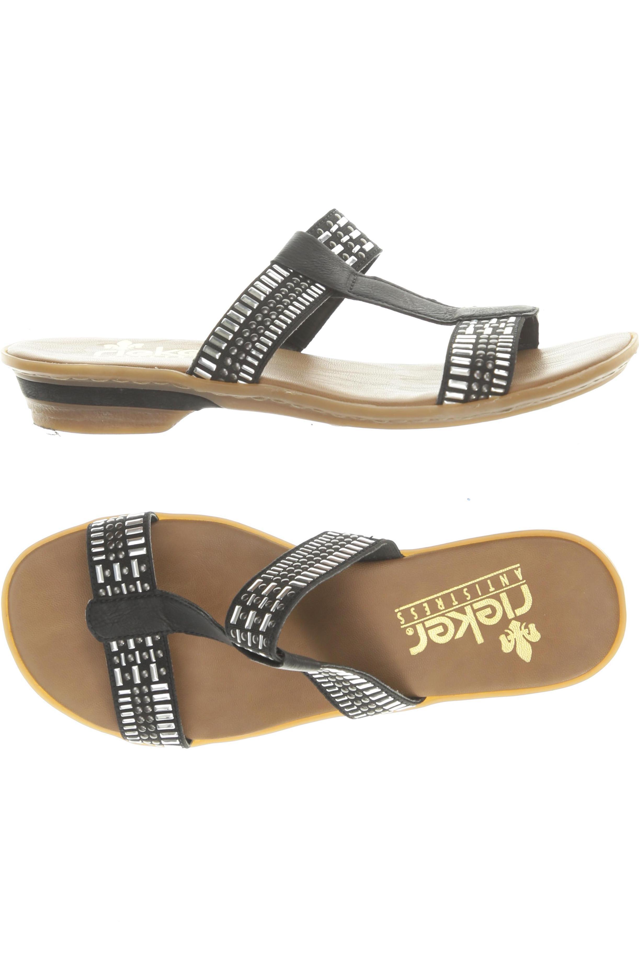 

Rieker Damen Sandale, schwarz, Gr. 38