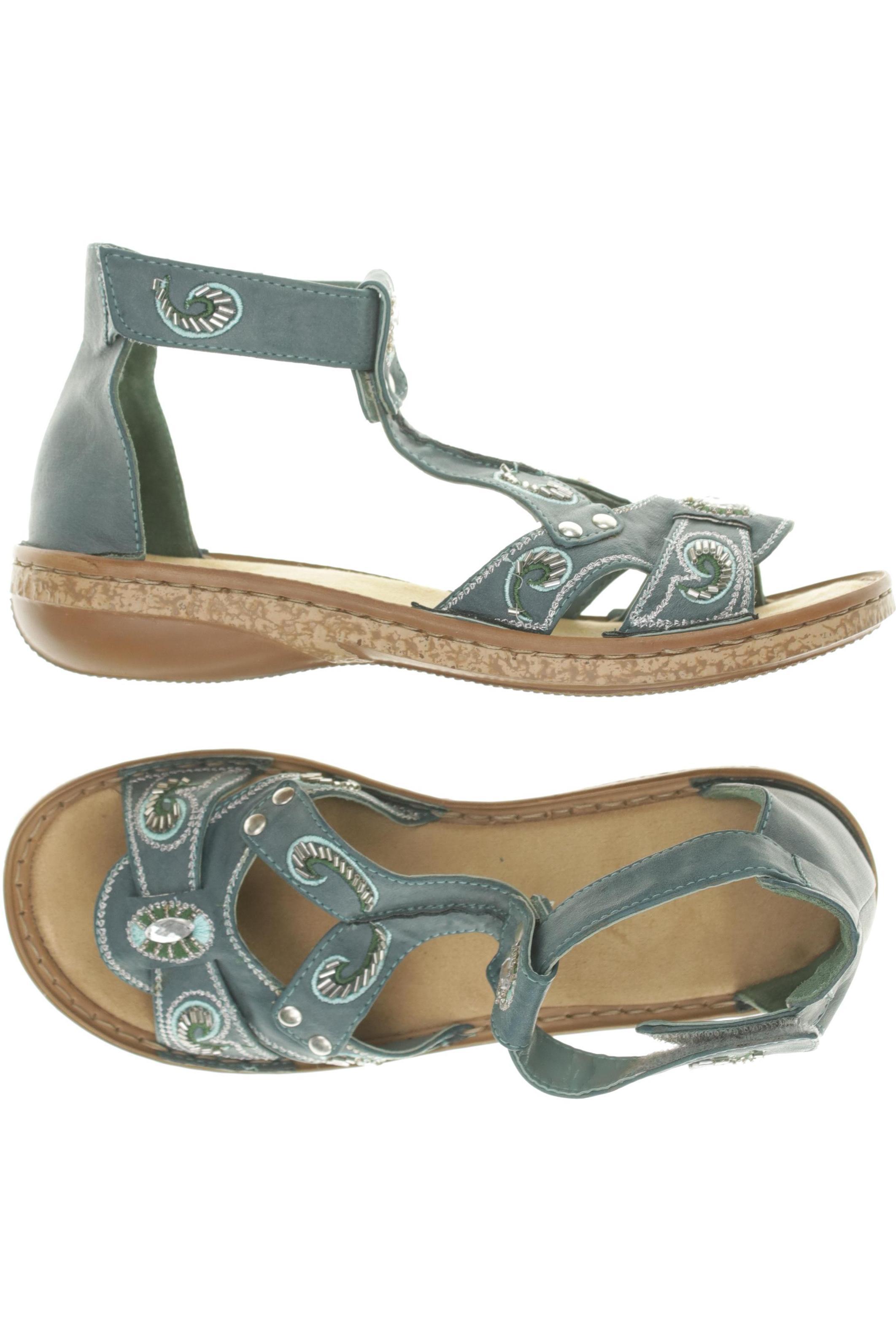 

Rieker Damen Sandale, blau, Gr. 38