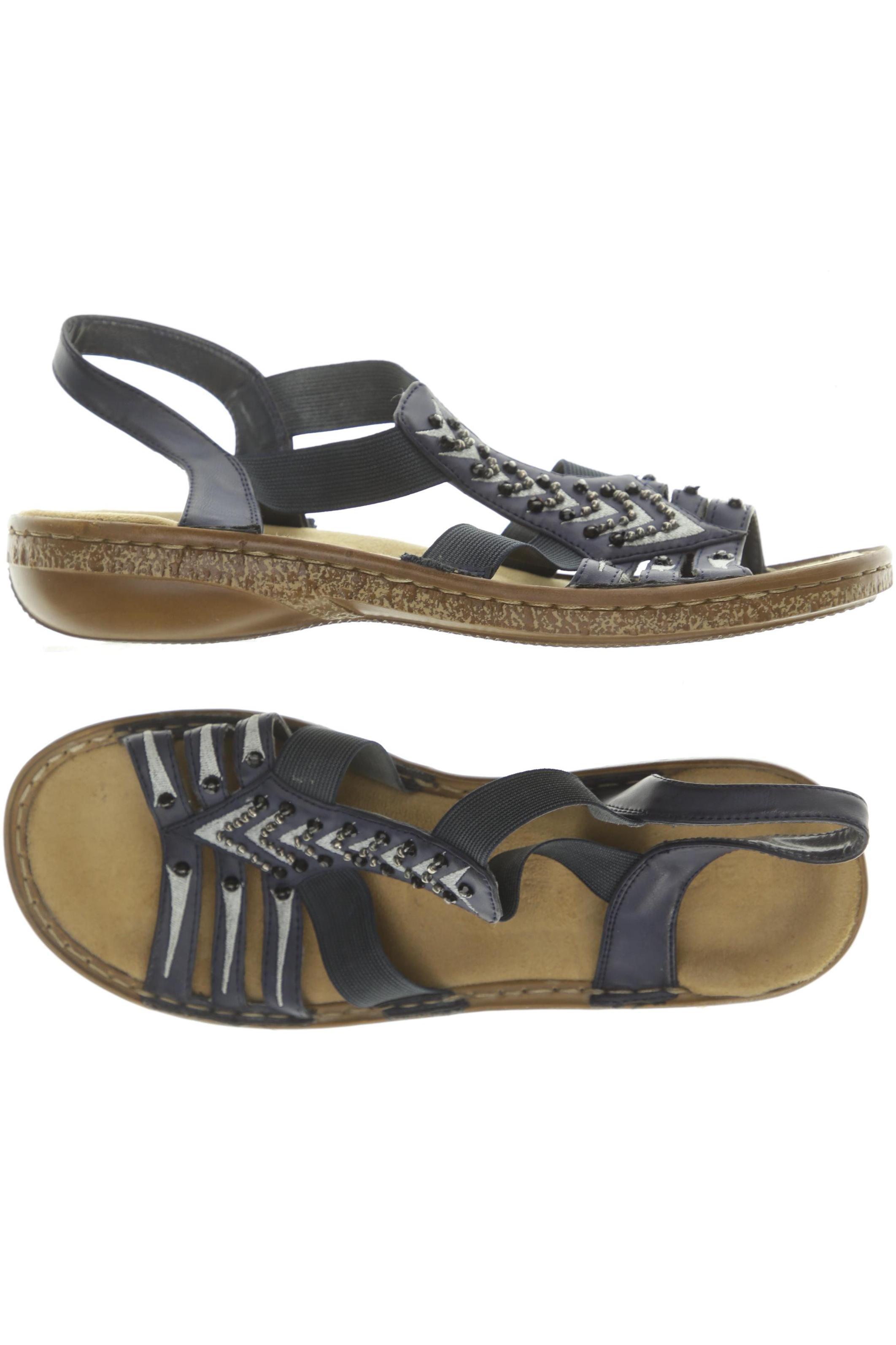 

Rieker Damen Sandale, blau, Gr. 36