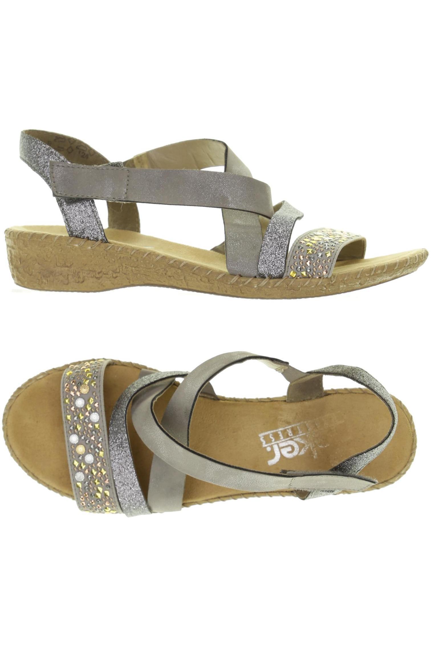 

Rieker Damen Sandale, grau, Gr. 37