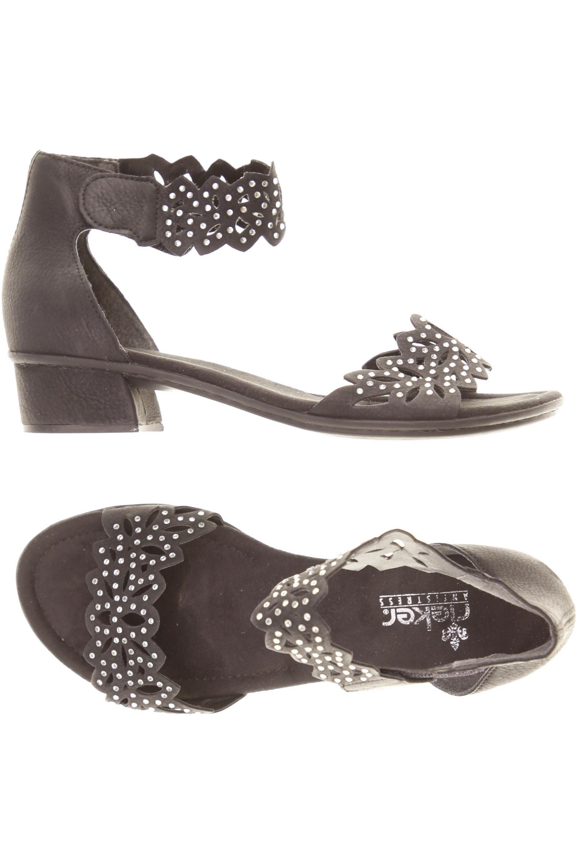 

Rieker Damen Sandale, schwarz, Gr. 39