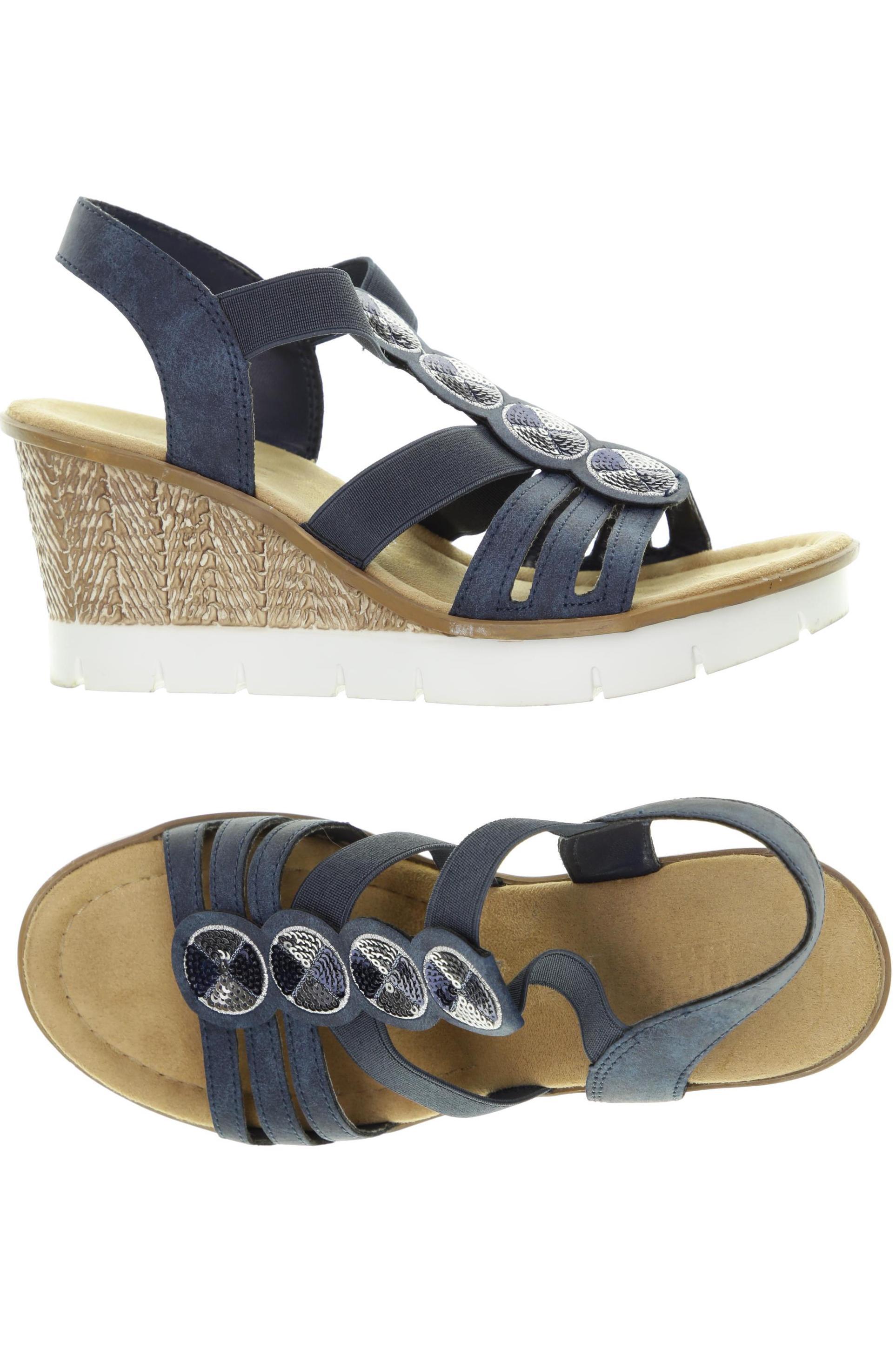 

Rieker Damen Sandale, blau, Gr. 38