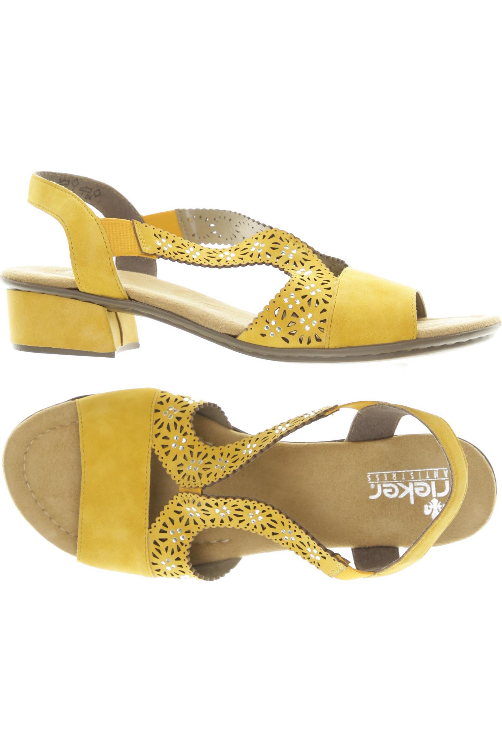 

Rieker Damen Sandale, gelb, Gr. 39