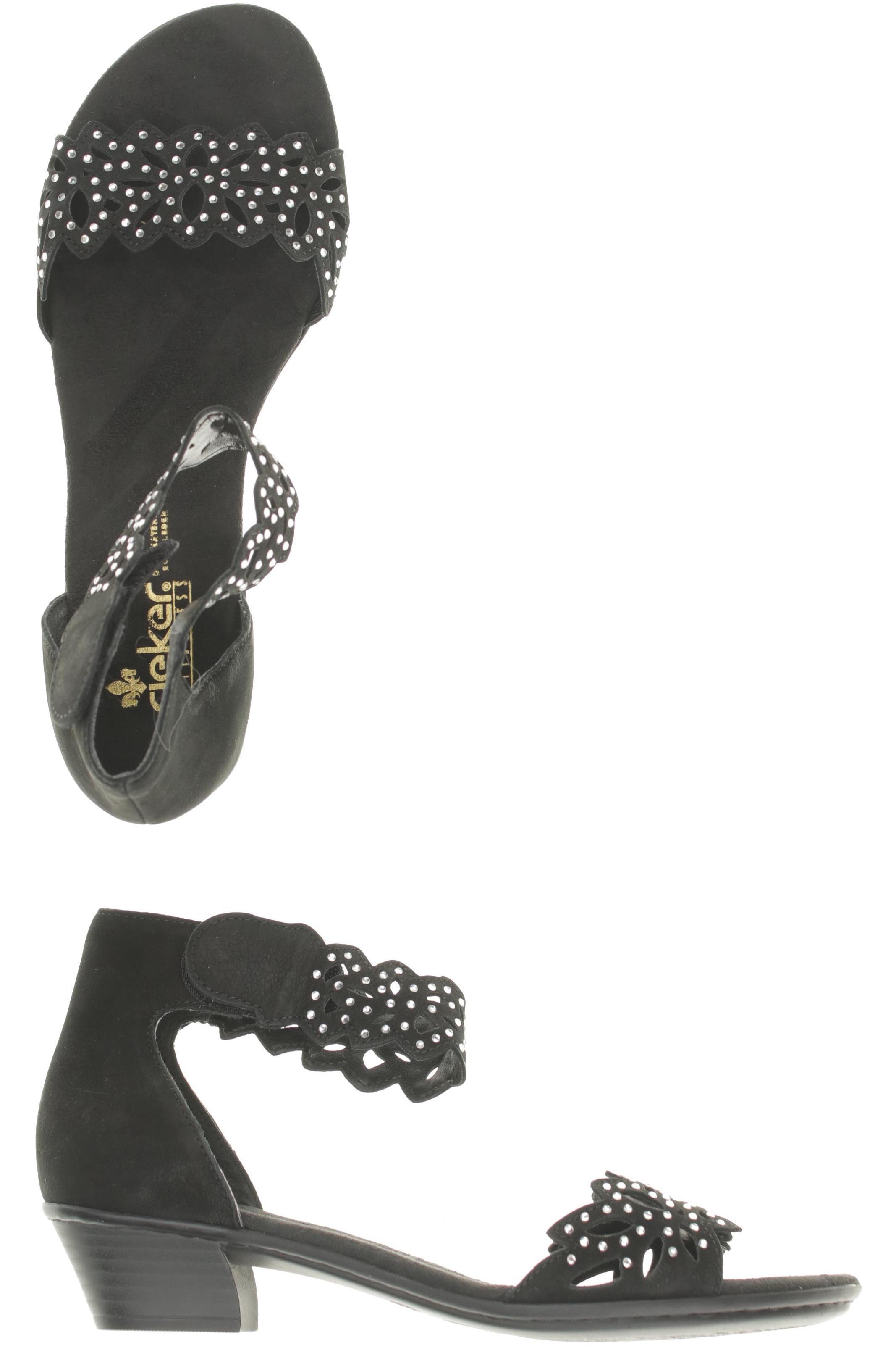 

Rieker Damen Sandale, schwarz, Gr. 39