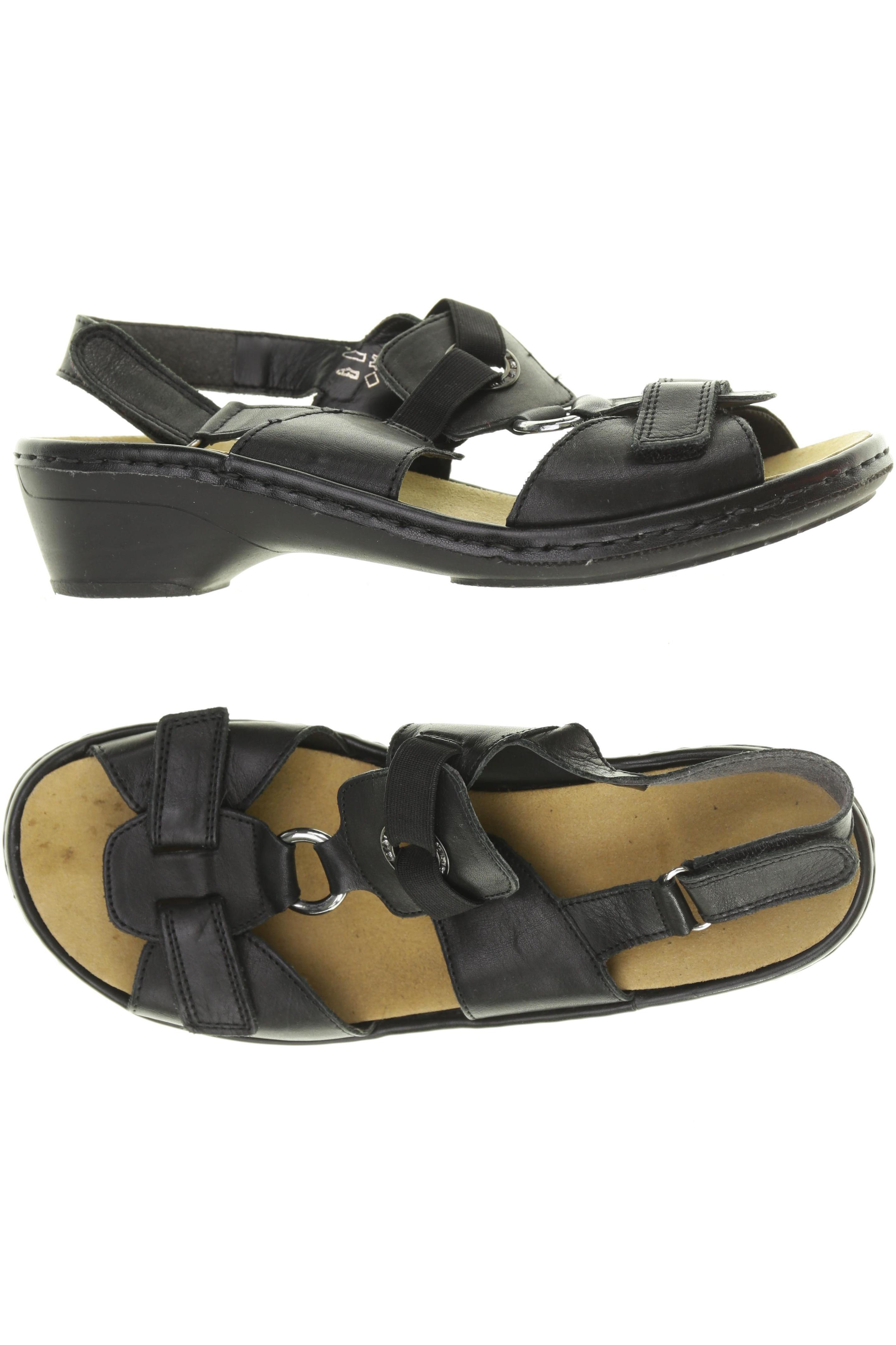 

Rieker Damen Sandale, schwarz, Gr. 38