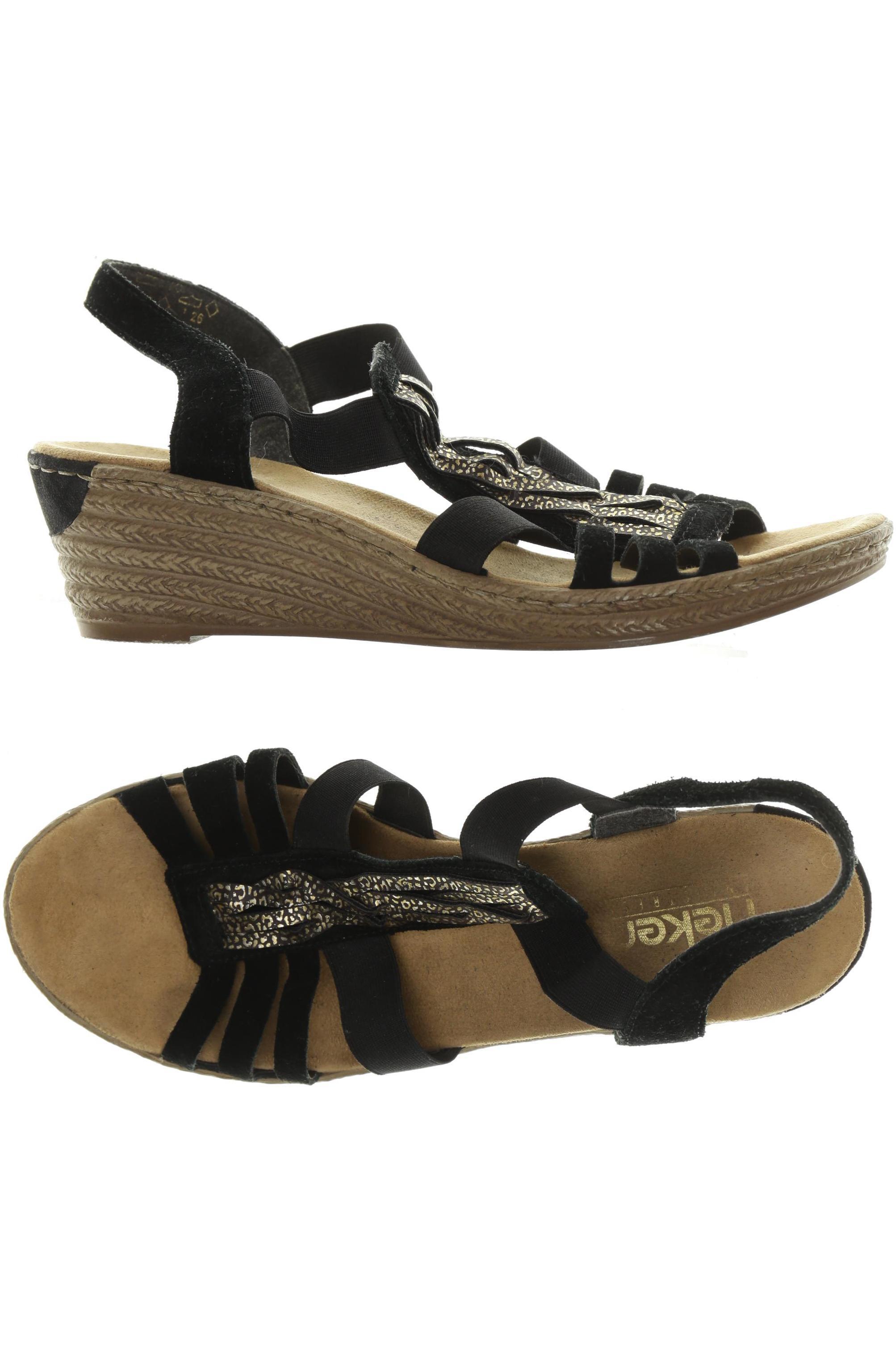 

Rieker Damen Sandale, schwarz, Gr. 38