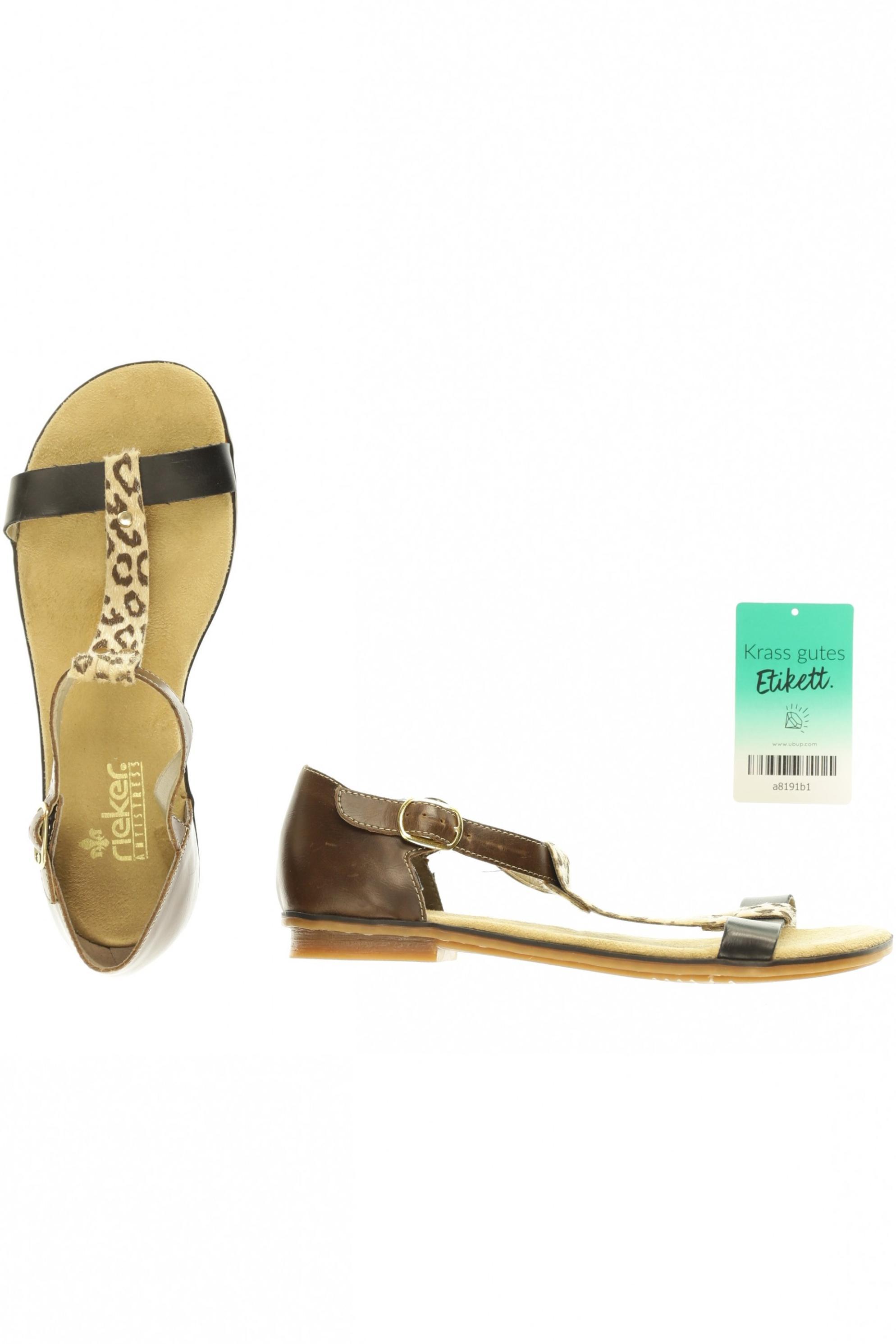 

Rieker Damen Sandale, braun, Gr. 37