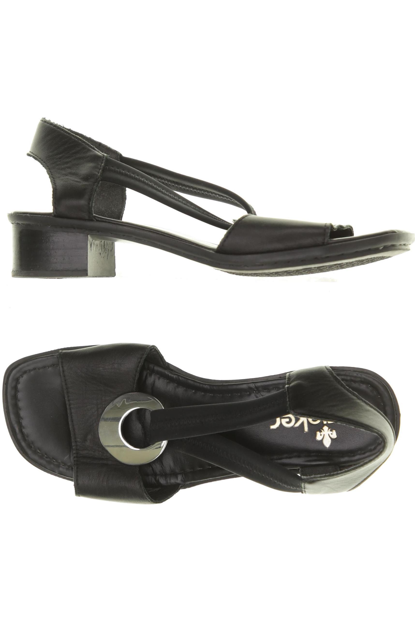 

Rieker Damen Sandale, schwarz, Gr. 38