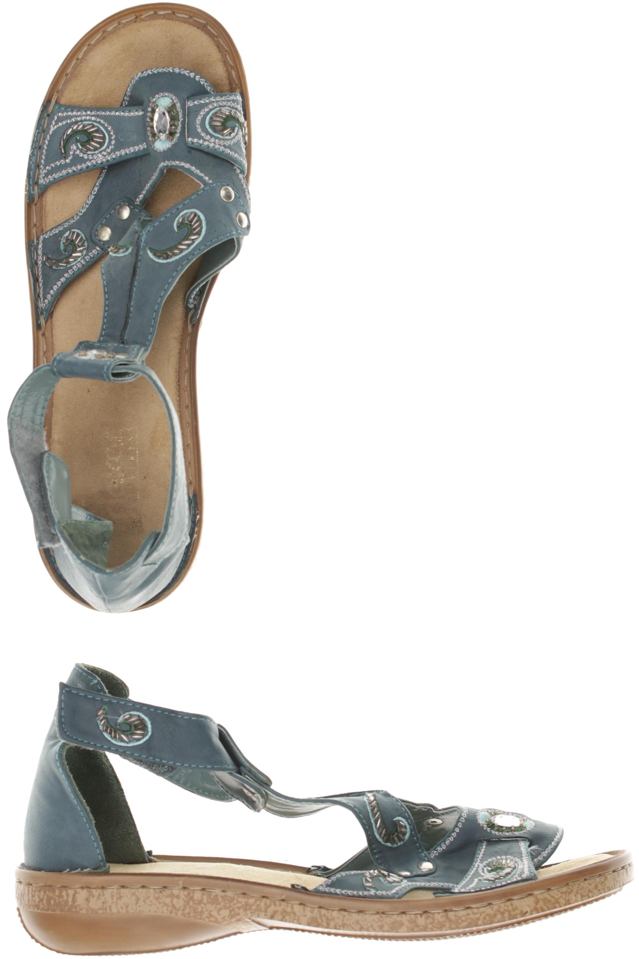 

Rieker Damen Sandale, blau, Gr. 40