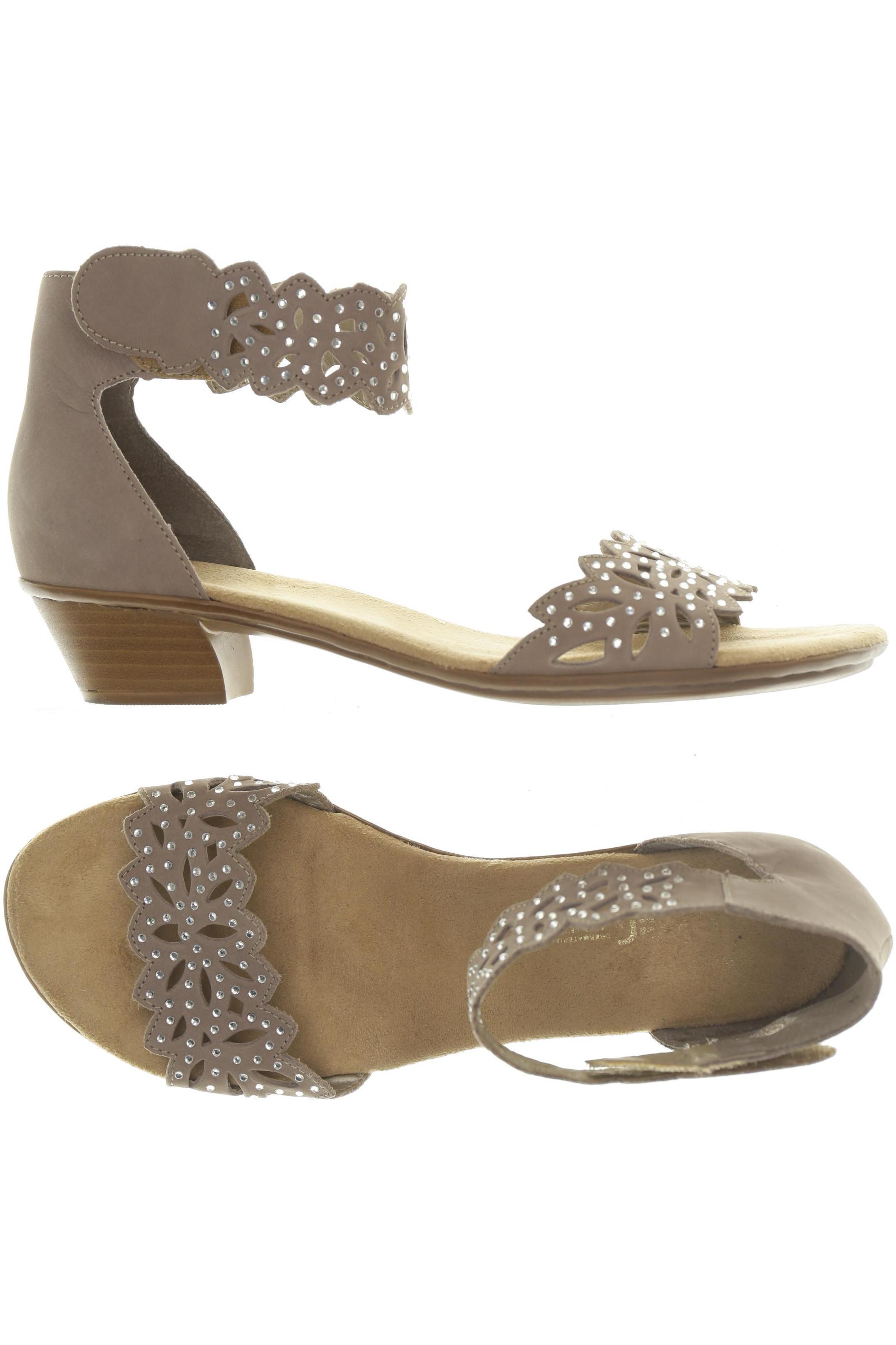 

Rieker Damen Sandale, beige, Gr. 42