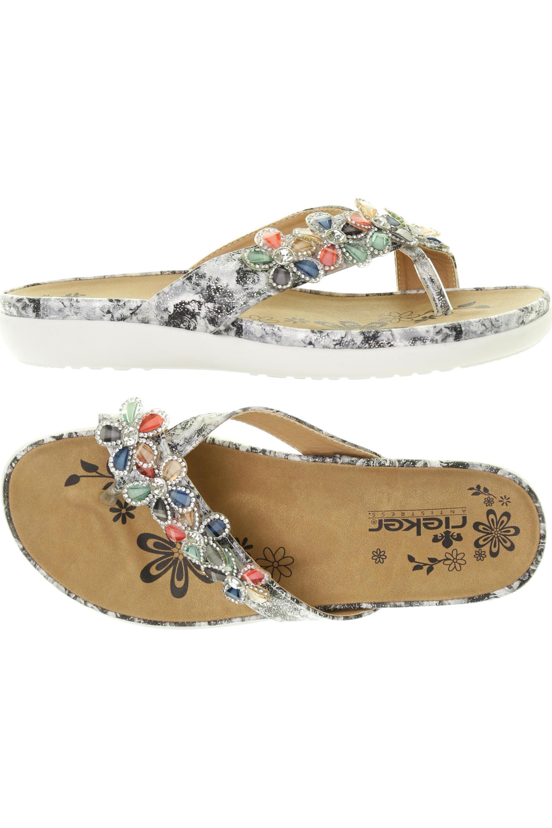 

Rieker Damen Sandale, grau, Gr. 38