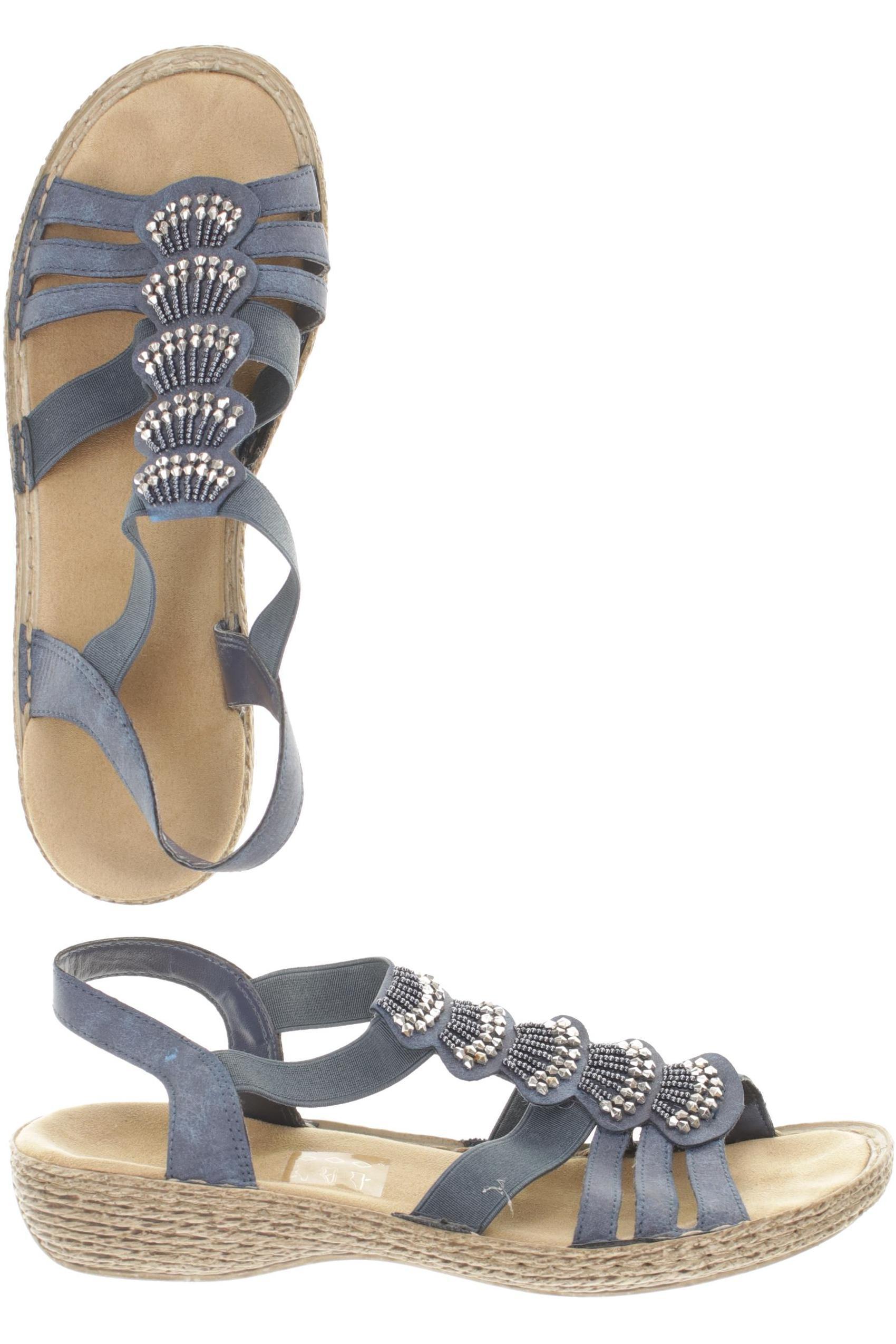 

Rieker Damen Sandale, blau, Gr. 40