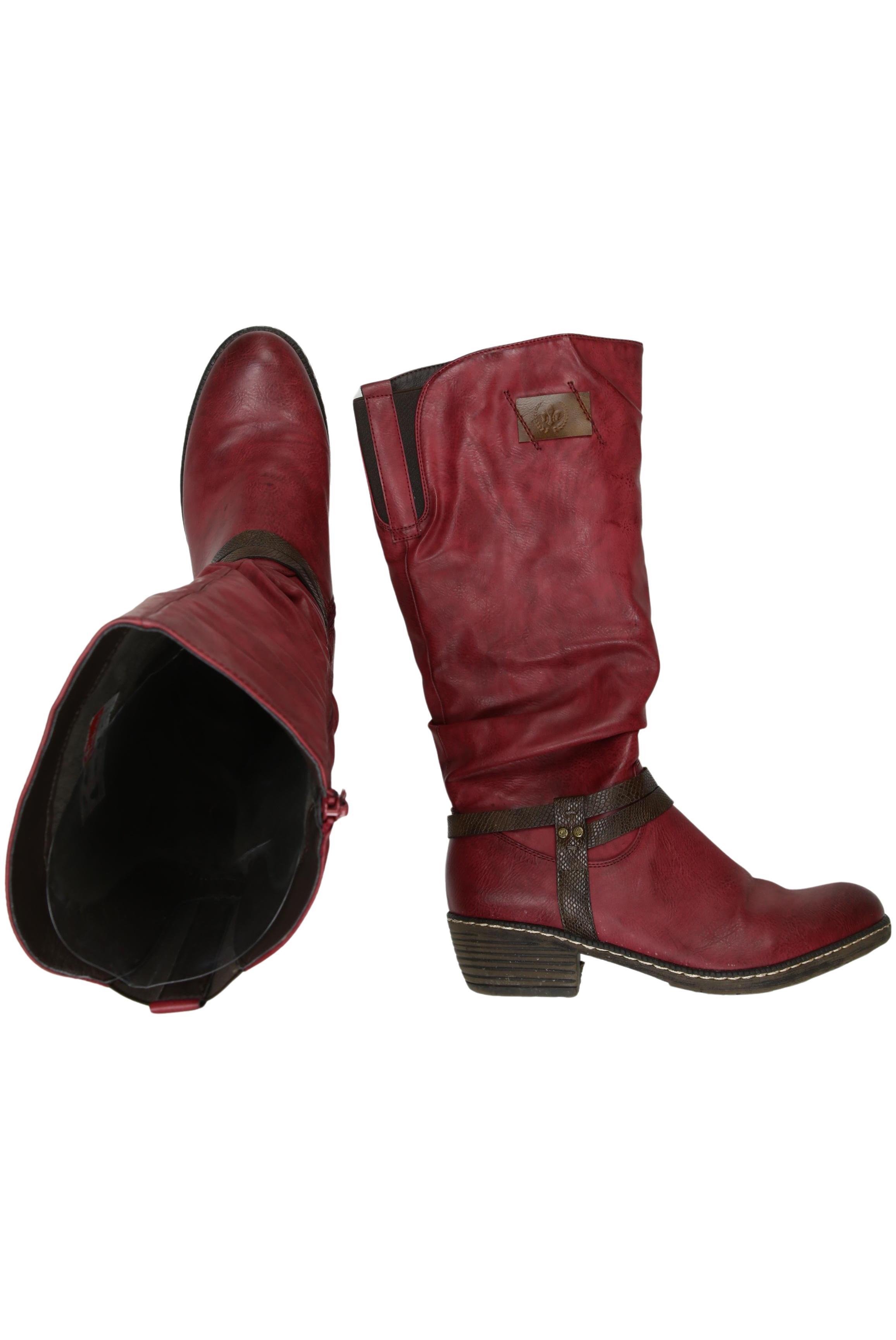 

Rieker Damen Stiefel, bordeaux, Gr. 41