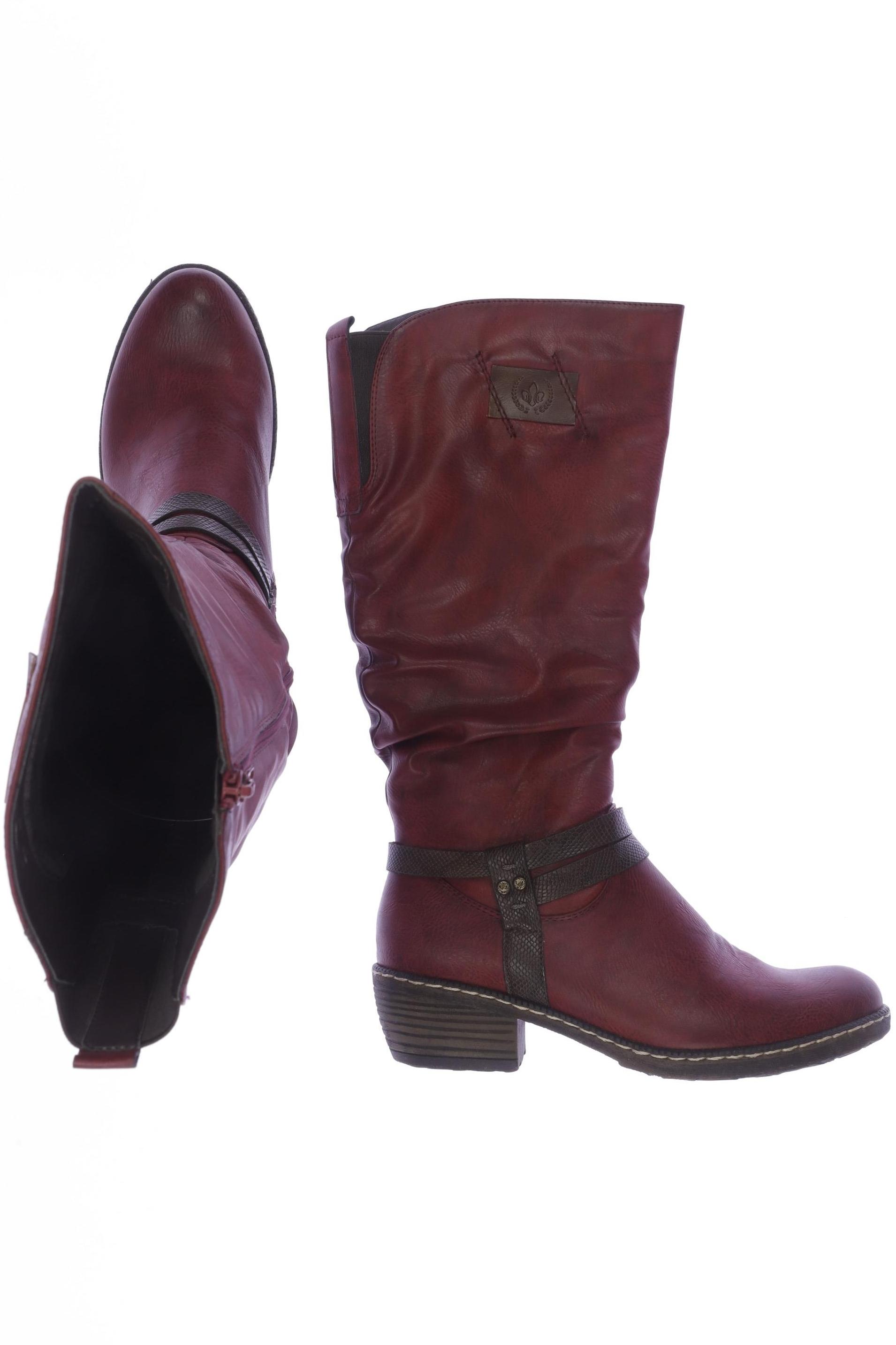 

Rieker Damen Stiefel, bordeaux, Gr. 40