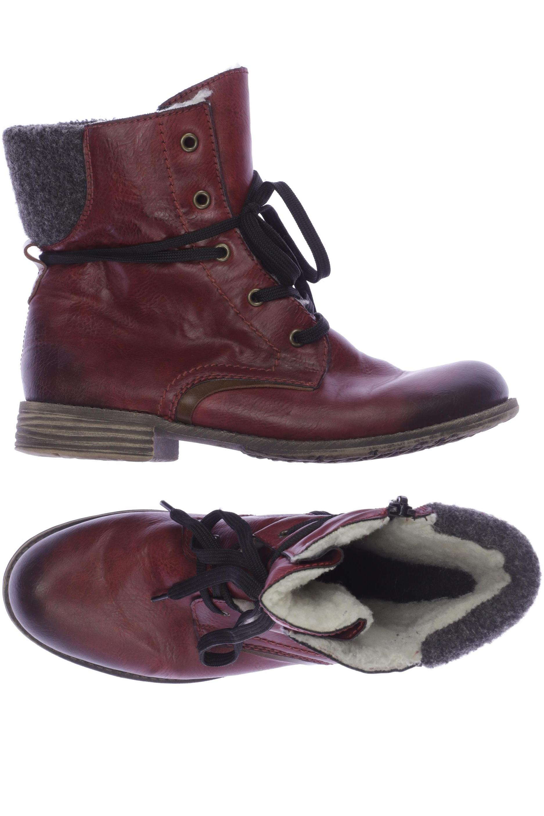 

Rieker Damen Stiefelette, bordeaux, Gr. 40