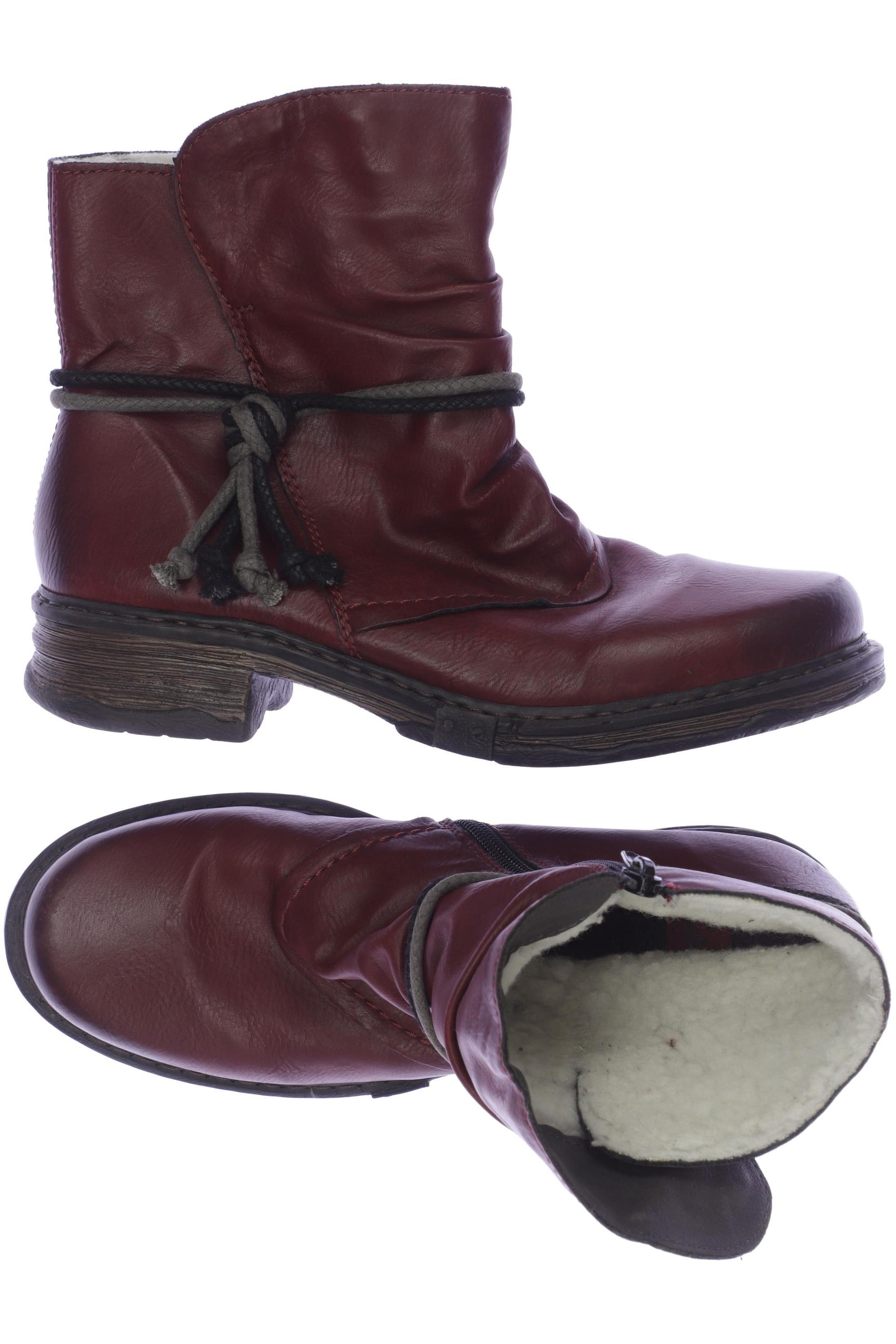 

Rieker Damen Stiefelette, bordeaux, Gr. 39