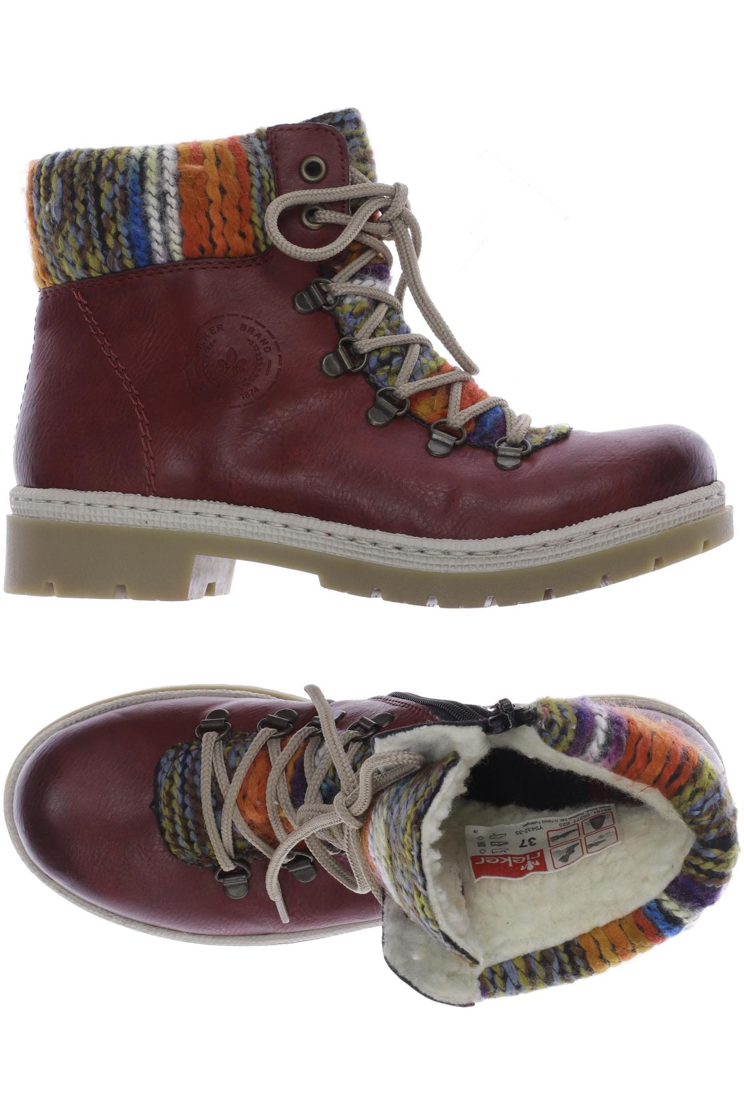 

Rieker Damen Stiefelette, bordeaux, Gr. 37