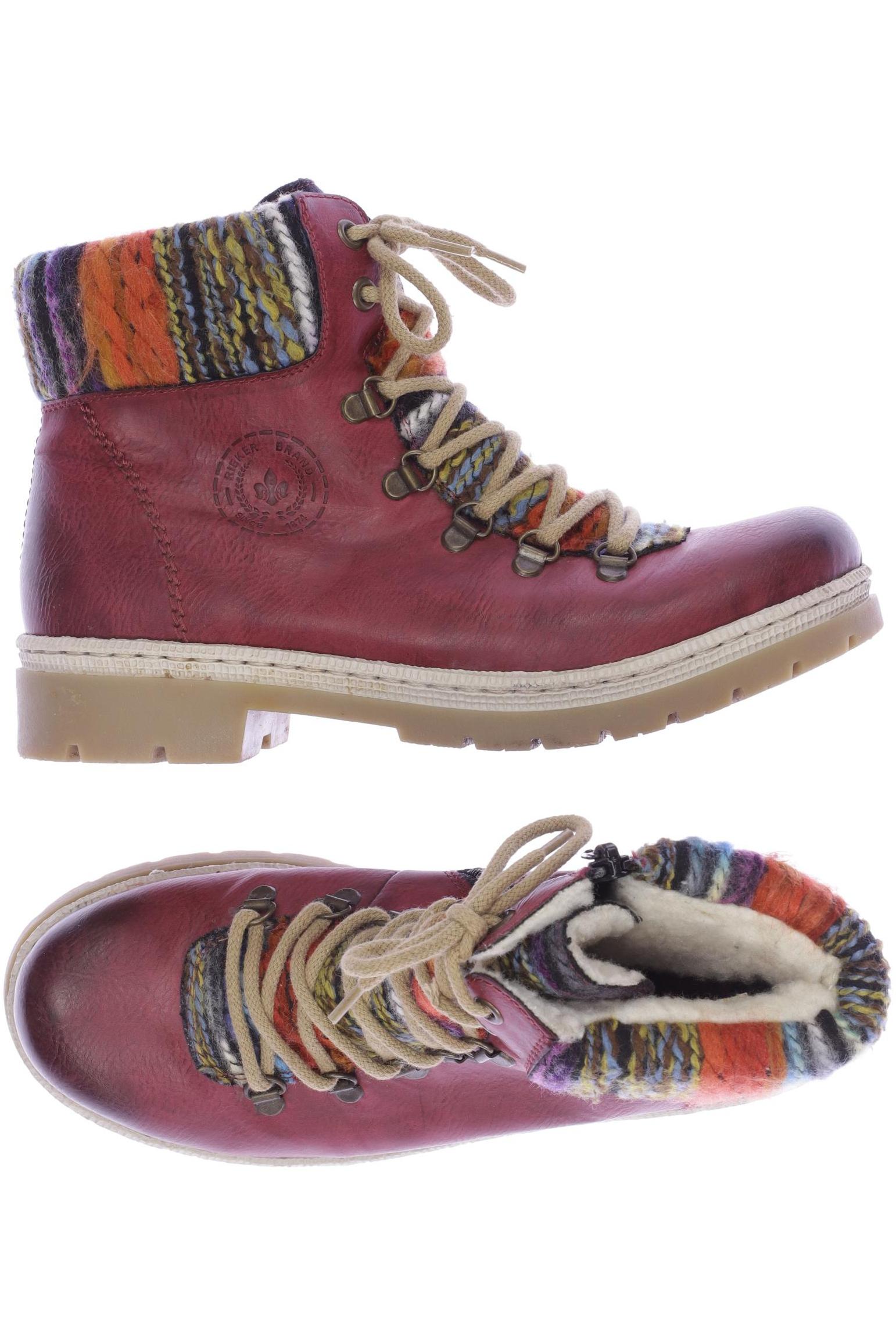 

Rieker Damen Stiefelette, bordeaux, Gr. 38