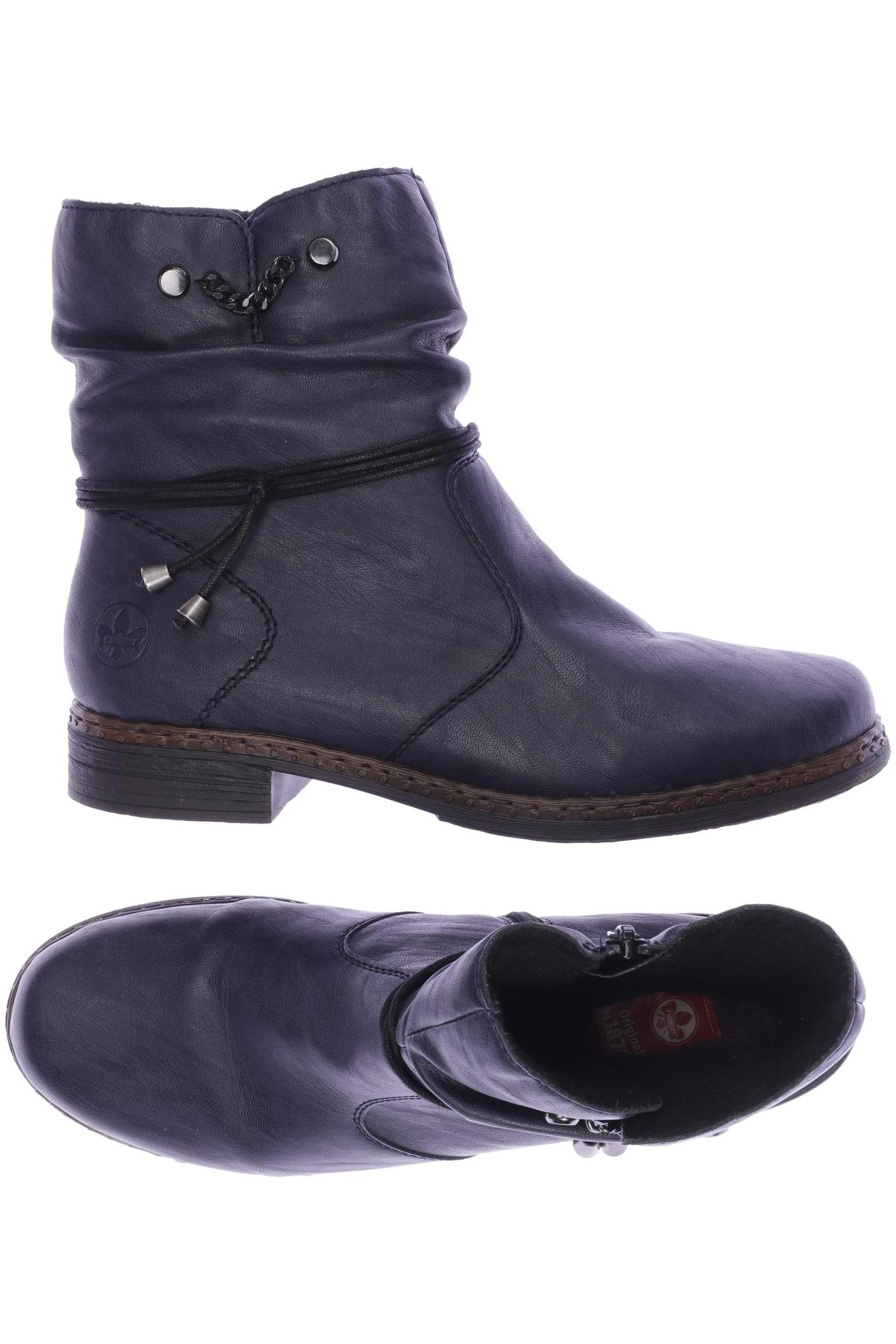 

Rieker Damen Stiefelette, marineblau, Gr. 9