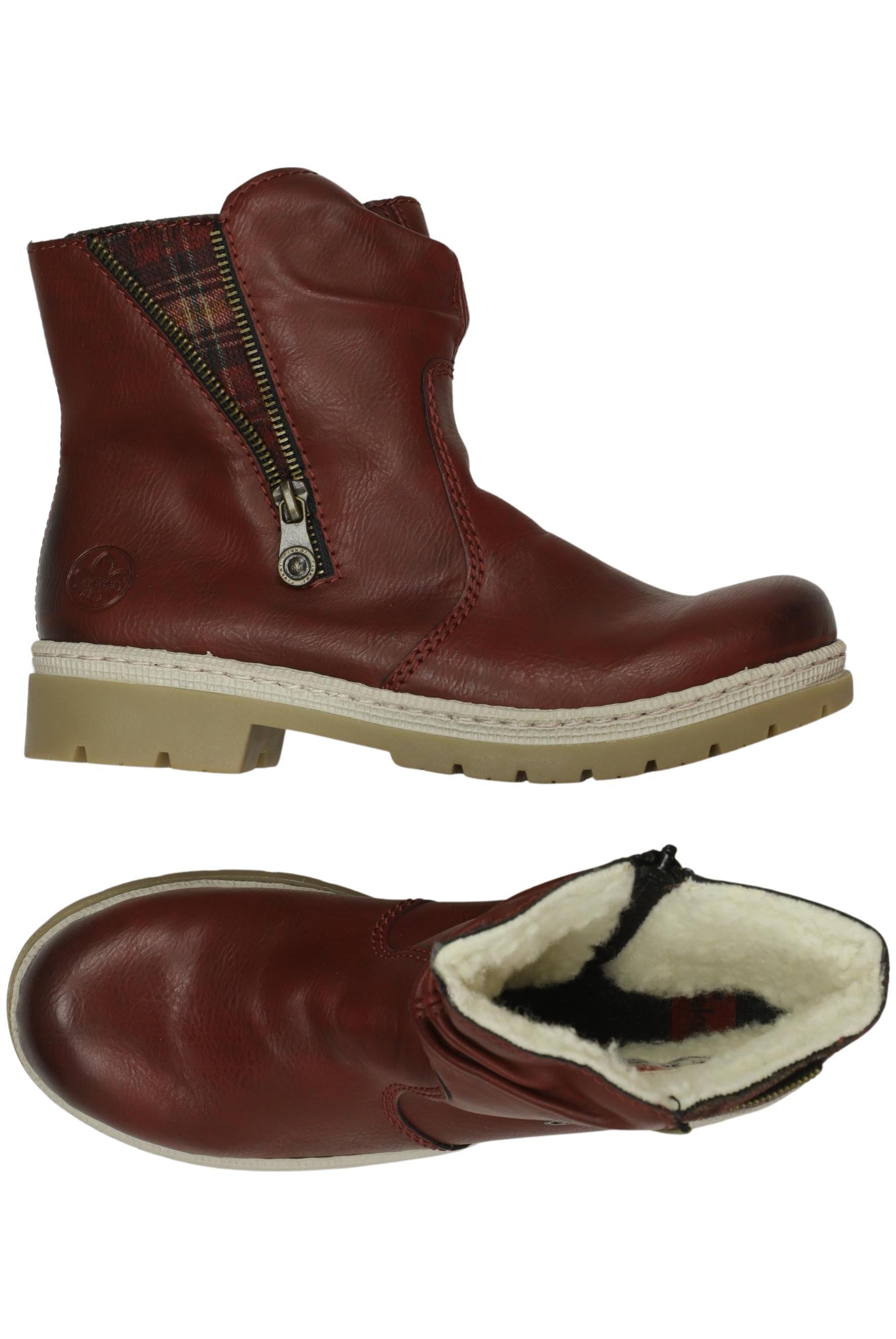 

Rieker Damen Stiefelette, rot, Gr. 38
