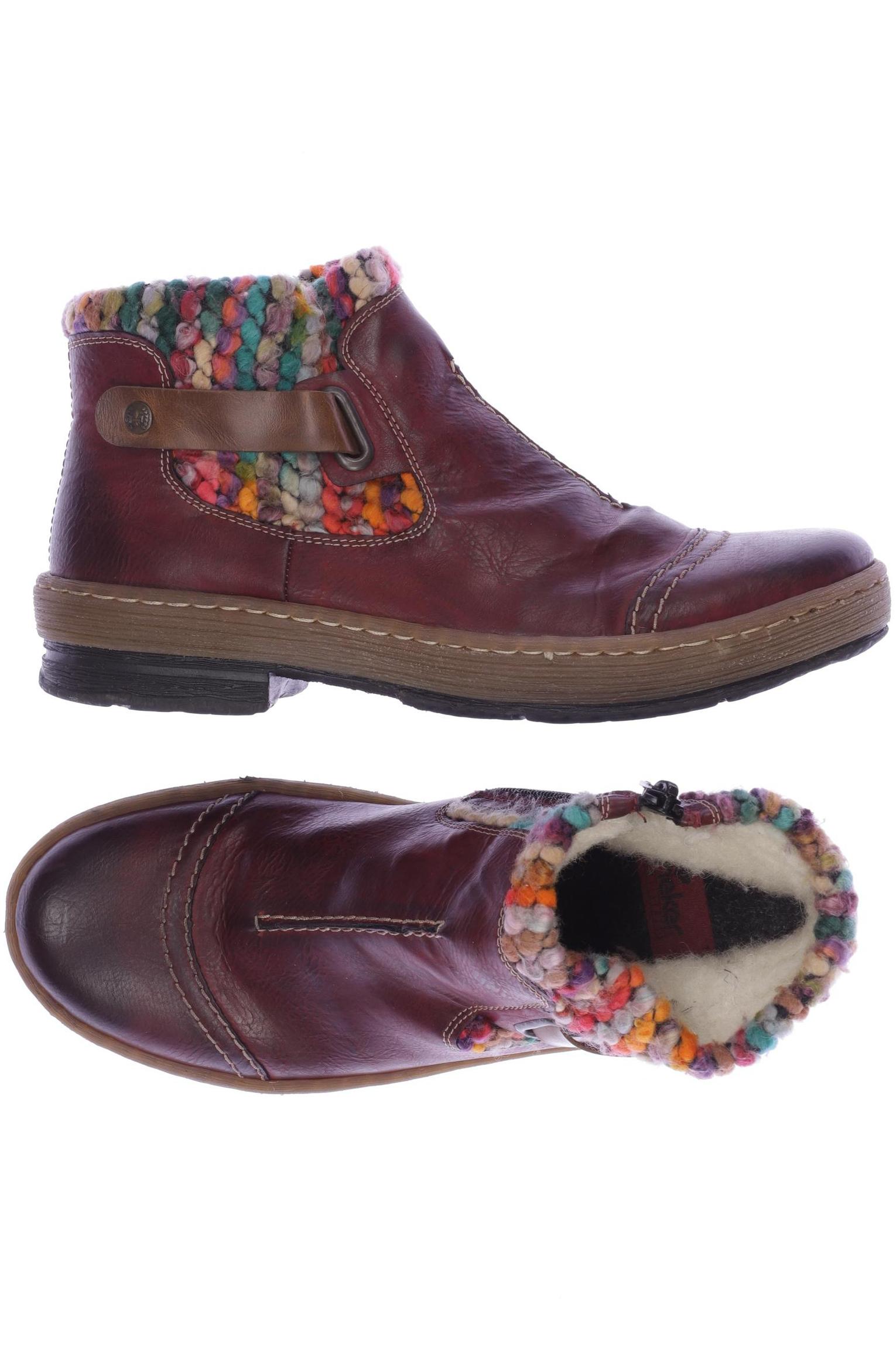 

Rieker Damen Stiefelette, bordeaux, Gr. 39