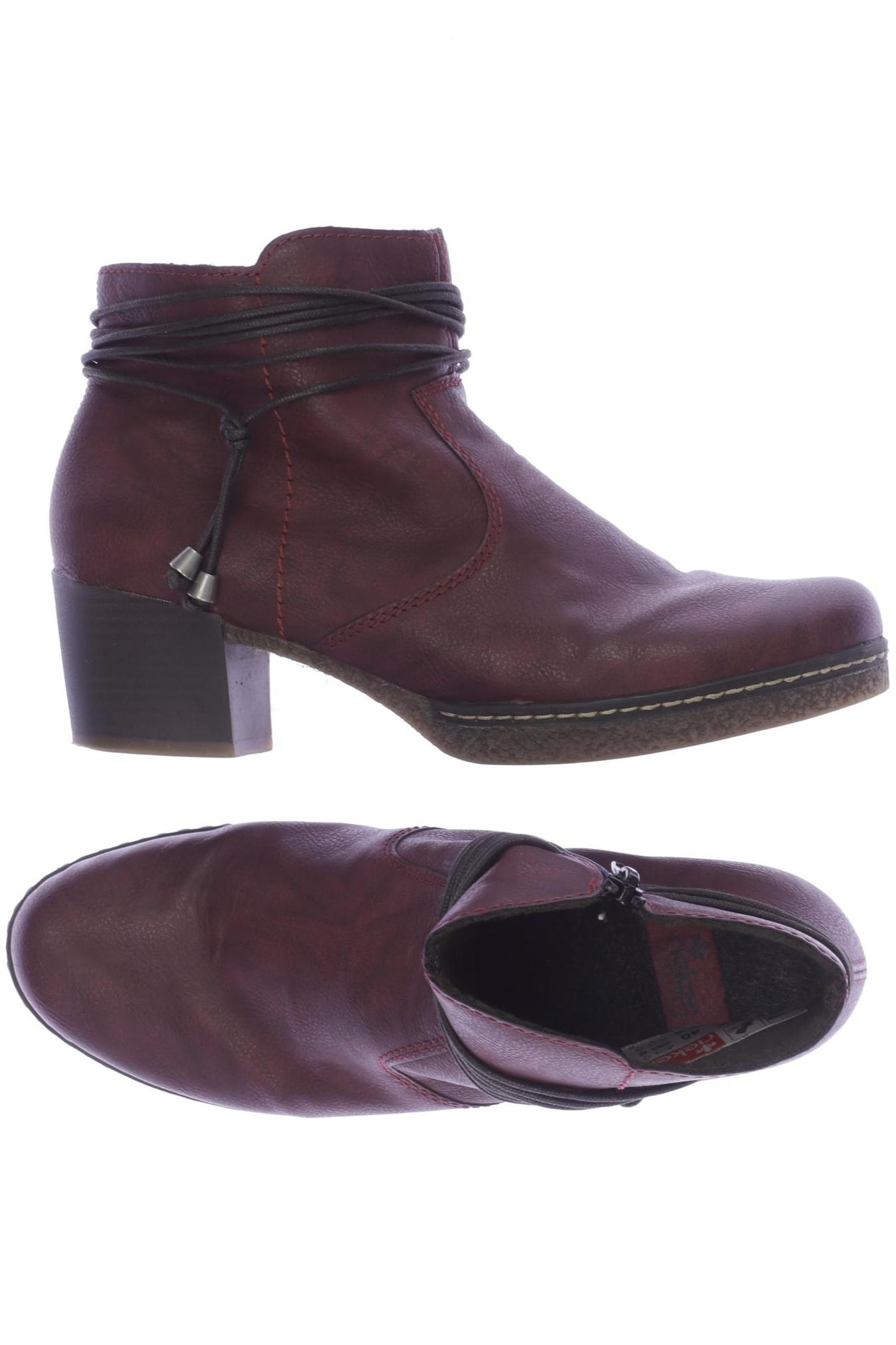 

Rieker Damen Stiefelette, bordeaux, Gr. 40