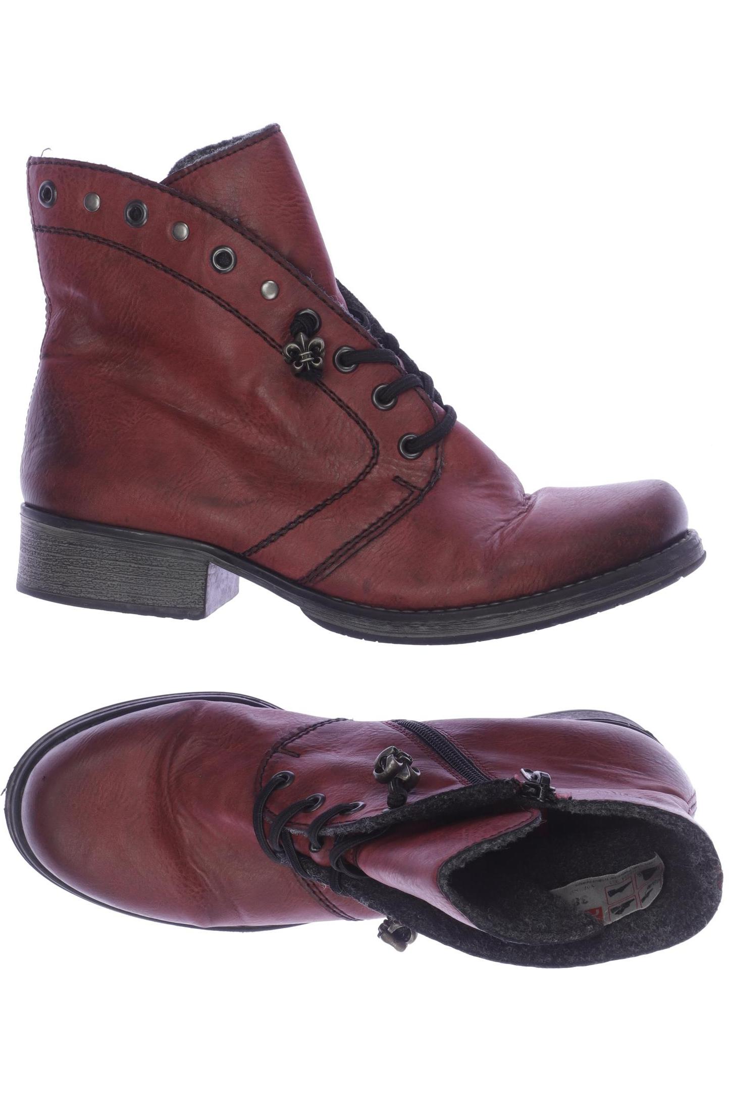 

Rieker Damen Stiefelette, rot, Gr. 38